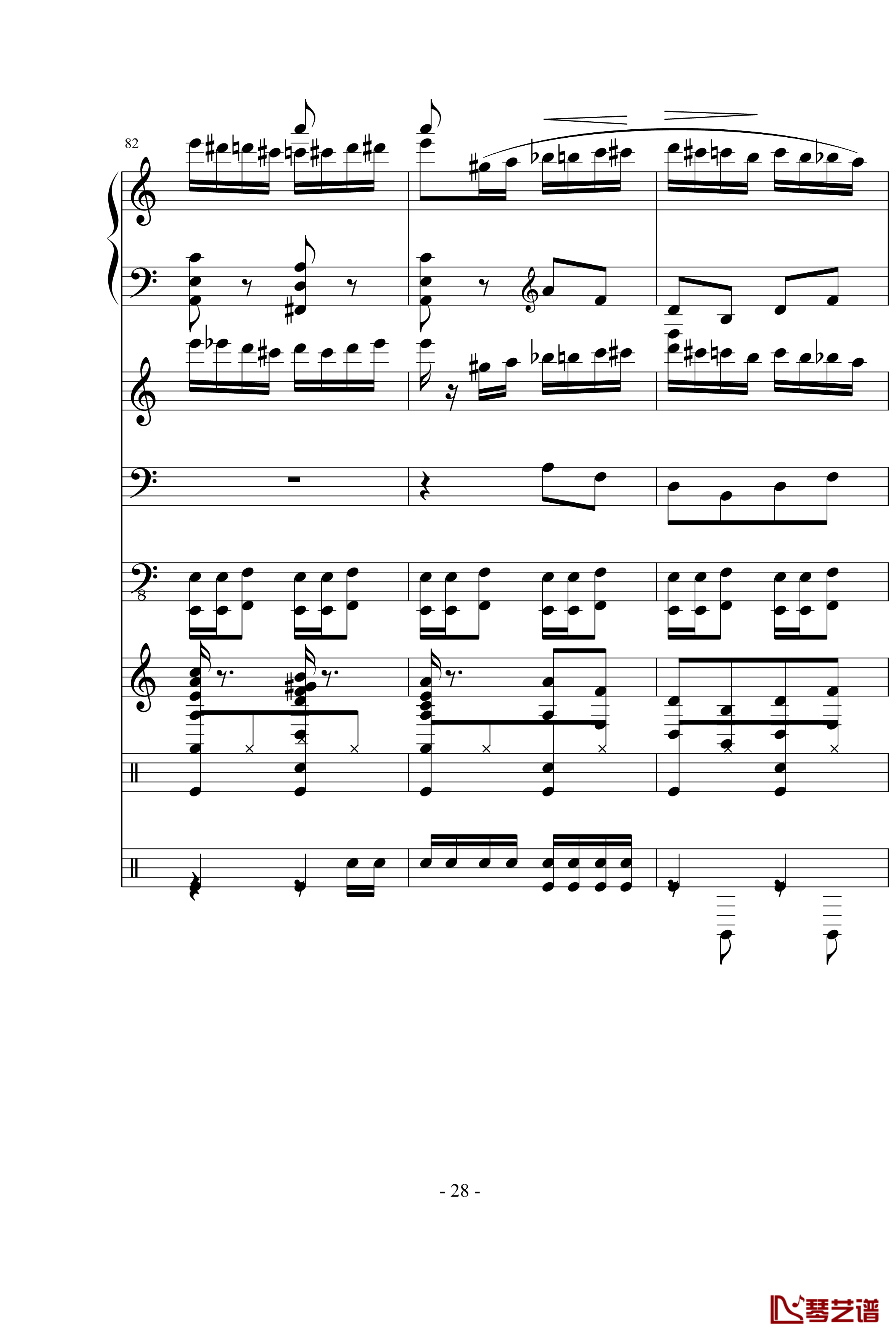 野蜂飞舞钢琴谱-里姆斯基-柯萨科夫28