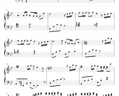 紫恋钢琴谱-Gx丶黑白