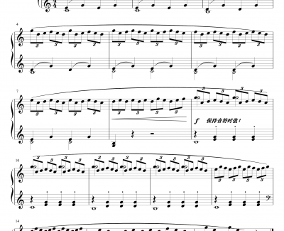车尔尼849第一条钢琴谱-Op.849 No.1-Czerny