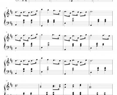 燕子的幸福钢琴谱-Bach