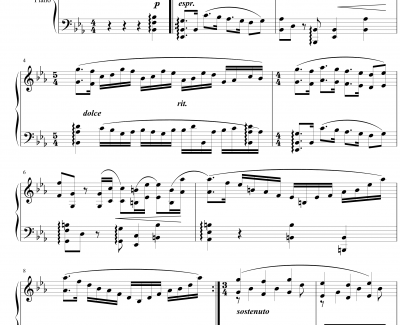 间奏曲8钢琴谱-作曲吧音乐节作品-nyride