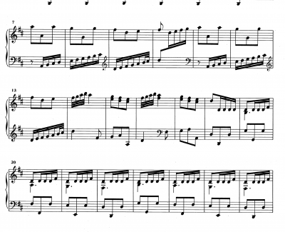 D大调奏鸣曲K.119钢琴谱-斯卡拉蒂
