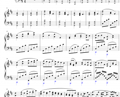 D大调卡农—震撼特别版-帕赫贝尔-Pachelbel-钢琴谱