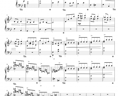 旋律练习曲op4 No 2钢琴谱-yangzhen081