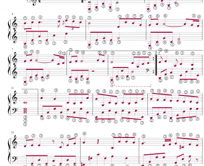 雨的印记钢琴谱-带简谱极简版-Yiruma
