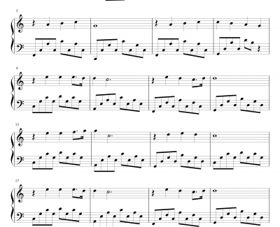 萤林配乐钢琴谱—第一首-梦的世界