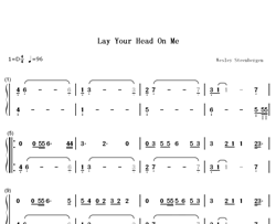 Lay Your Head On Me钢琴简谱-数字双手-Major Lazer Marcus Mumford