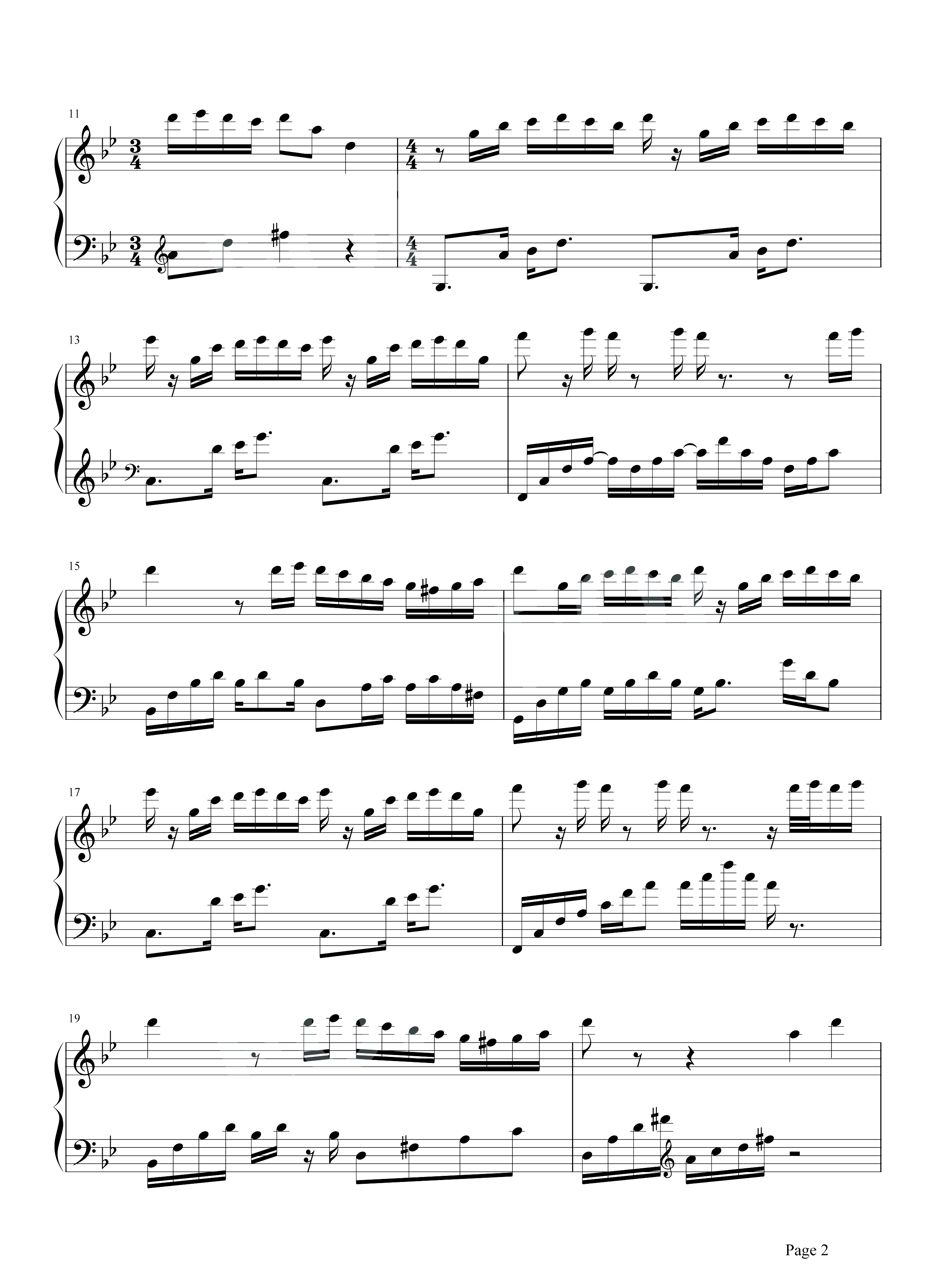梦中的婚礼钢琴谱-理查德.克莱德曼-最美的乐章，背后隐逸着一个动人的故事2