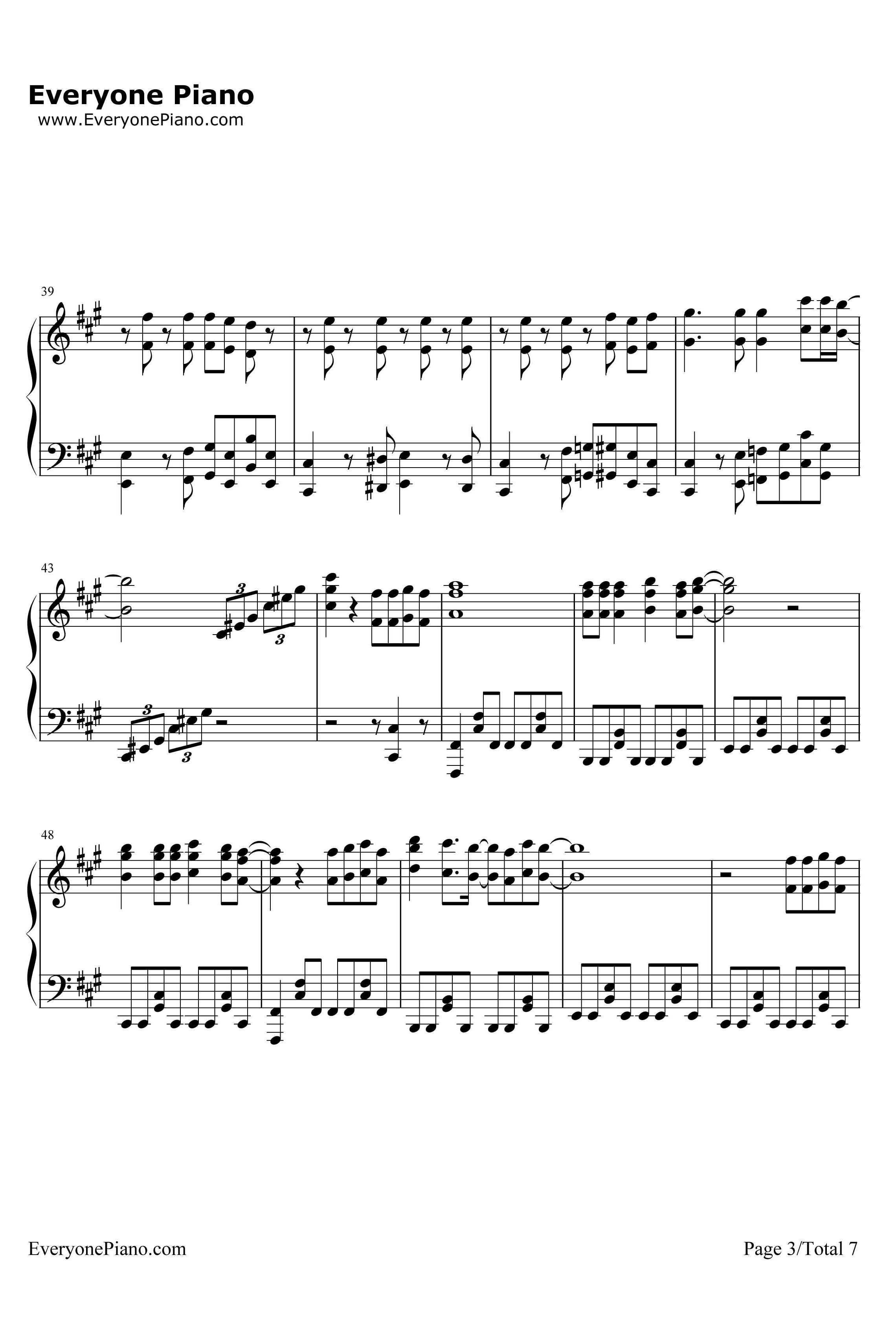 いけないボーダーライン钢琴谱-Walküre-超时空要塞Δ插入曲3