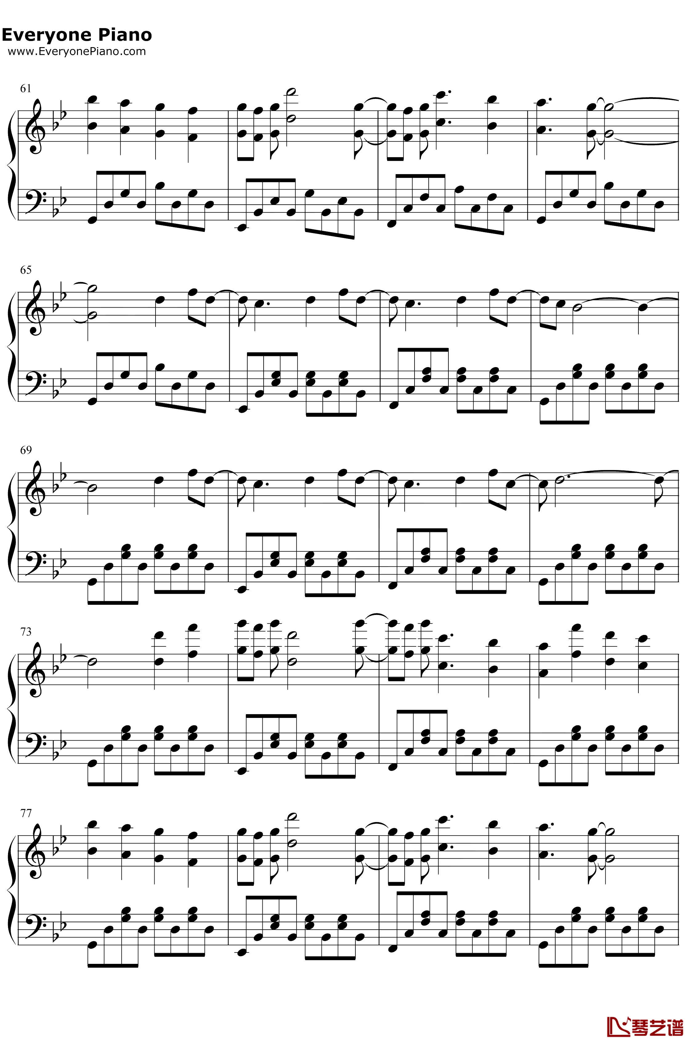 幻昼钢琴谱-Shirfine-幻昼-完美钢琴版4