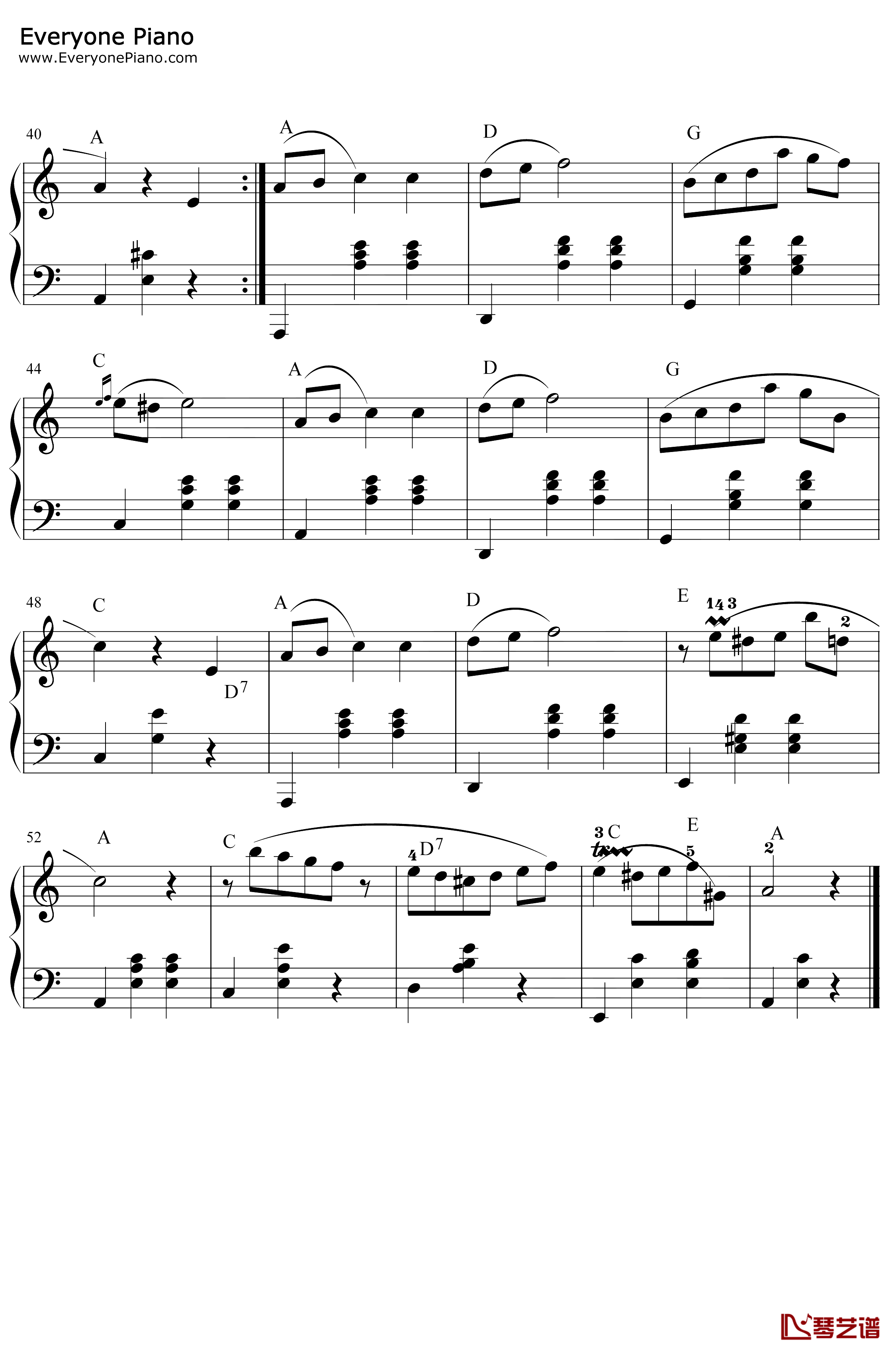 A小调圆舞曲钢琴谱-肖邦3