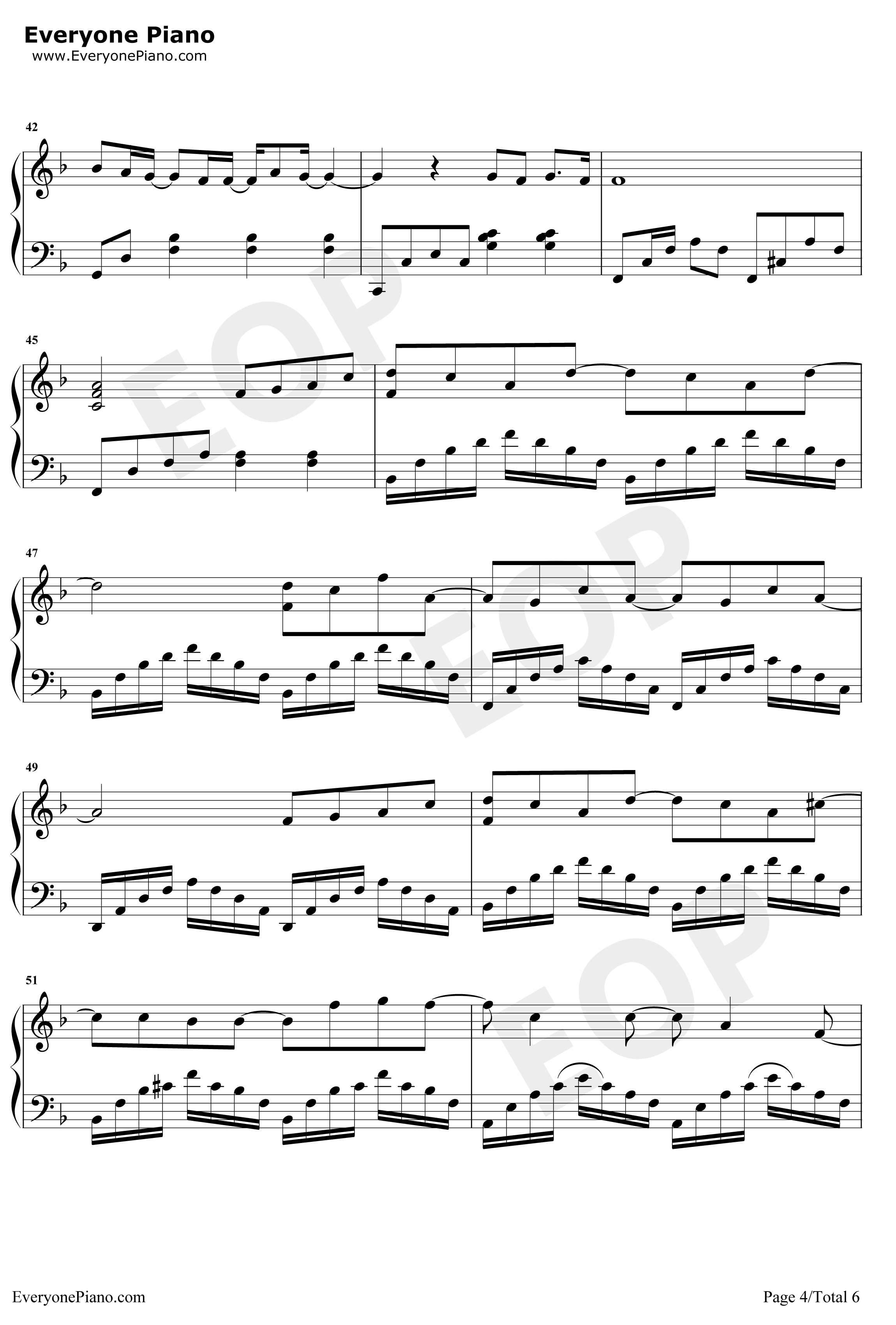水星记钢琴谱-郭顶-独奏谱4