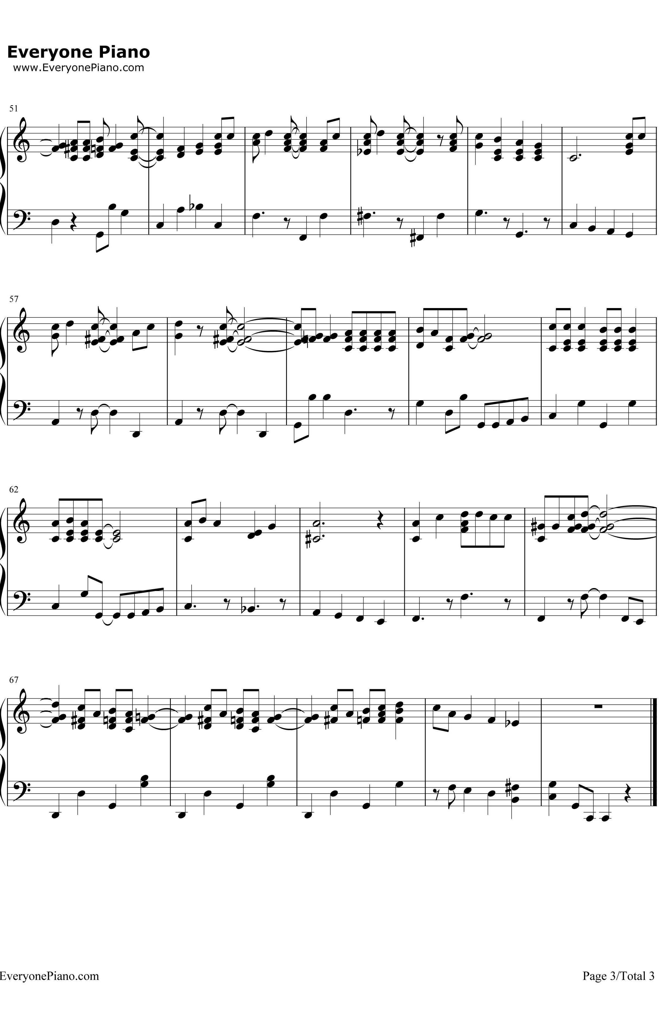 Jingle Bell Rock钢琴谱-BobbyHelms3