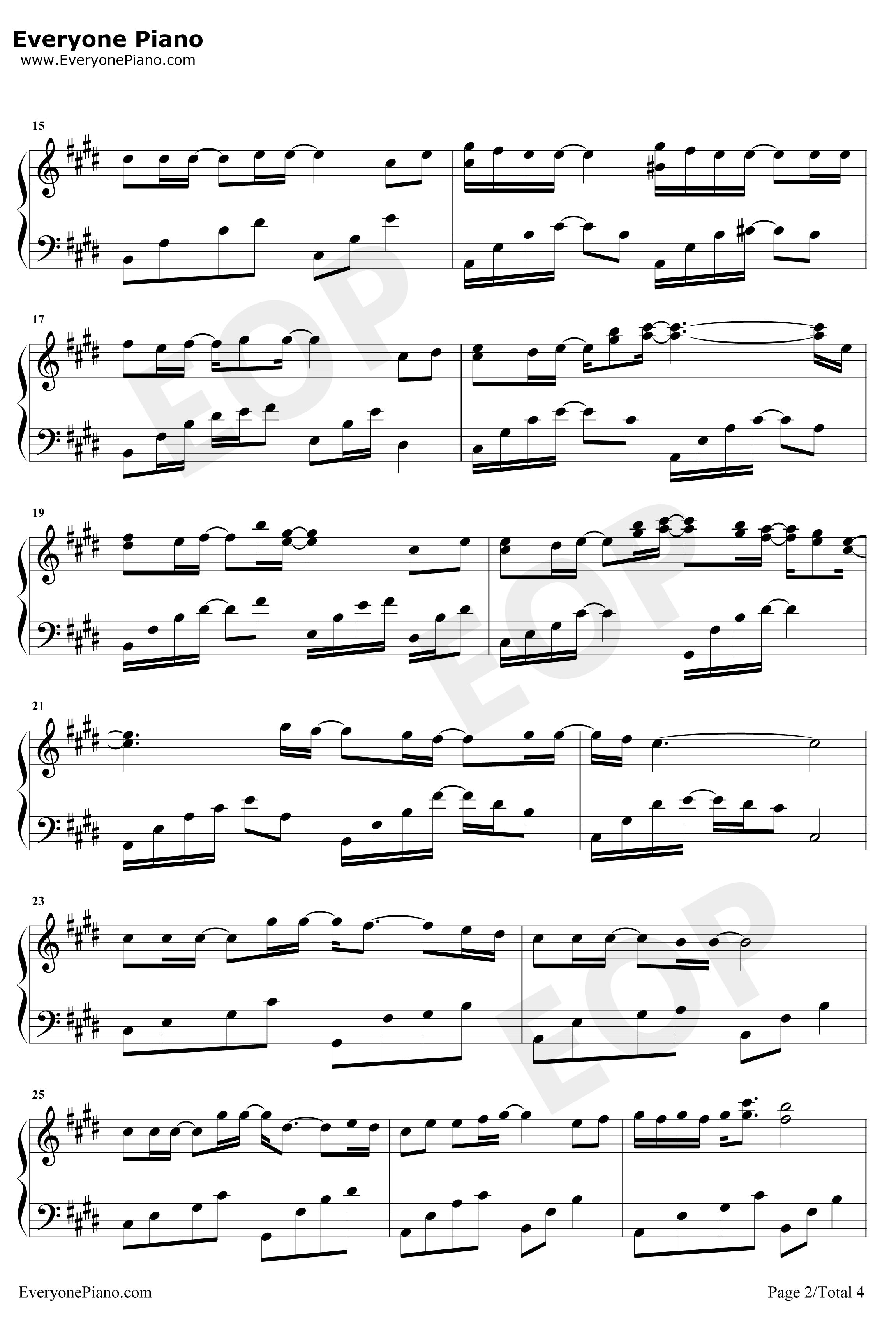 心形宇宙钢琴谱-冯提莫-将夜桑桑人物主题曲2
