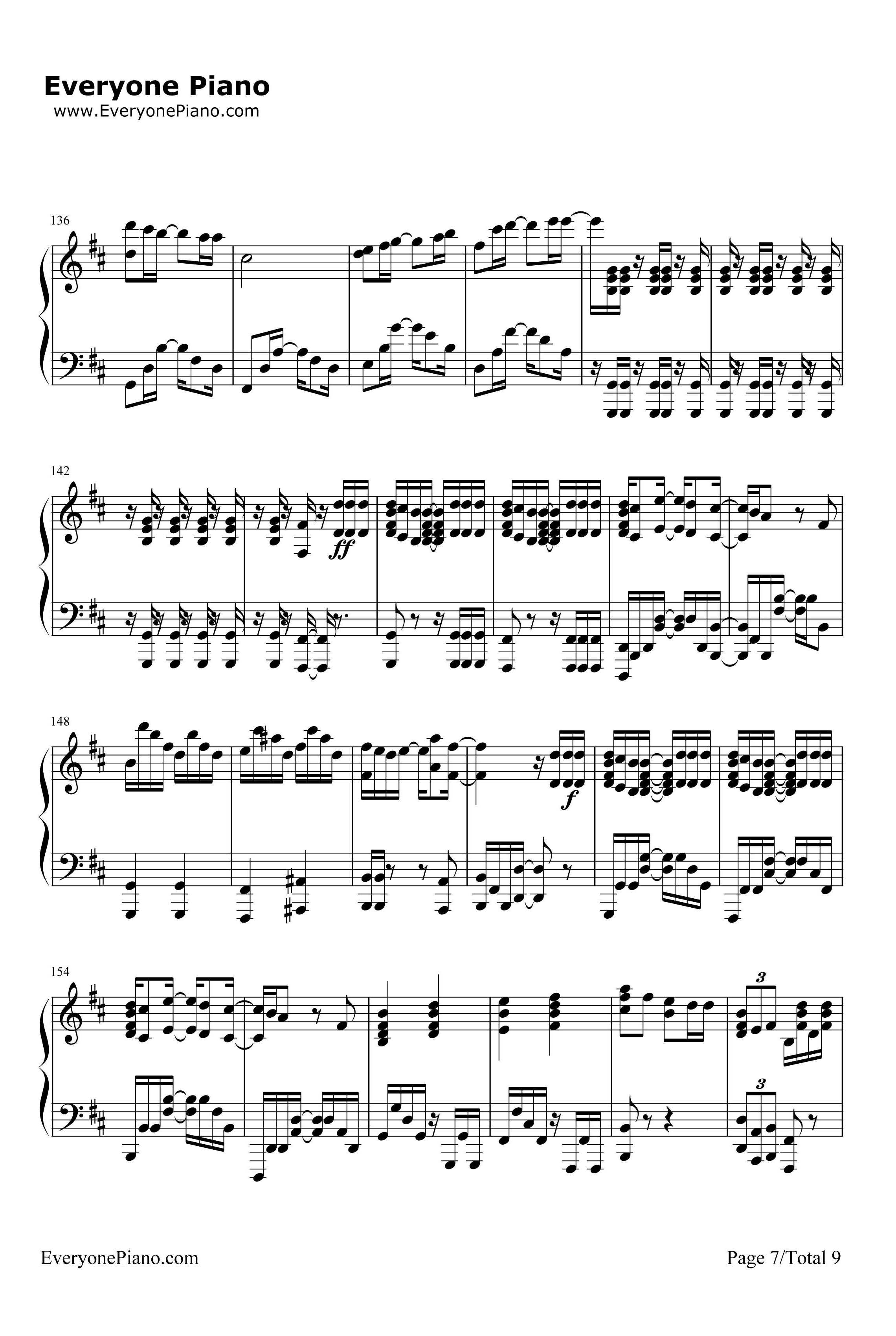 セツナドライブ钢琴谱-IA7