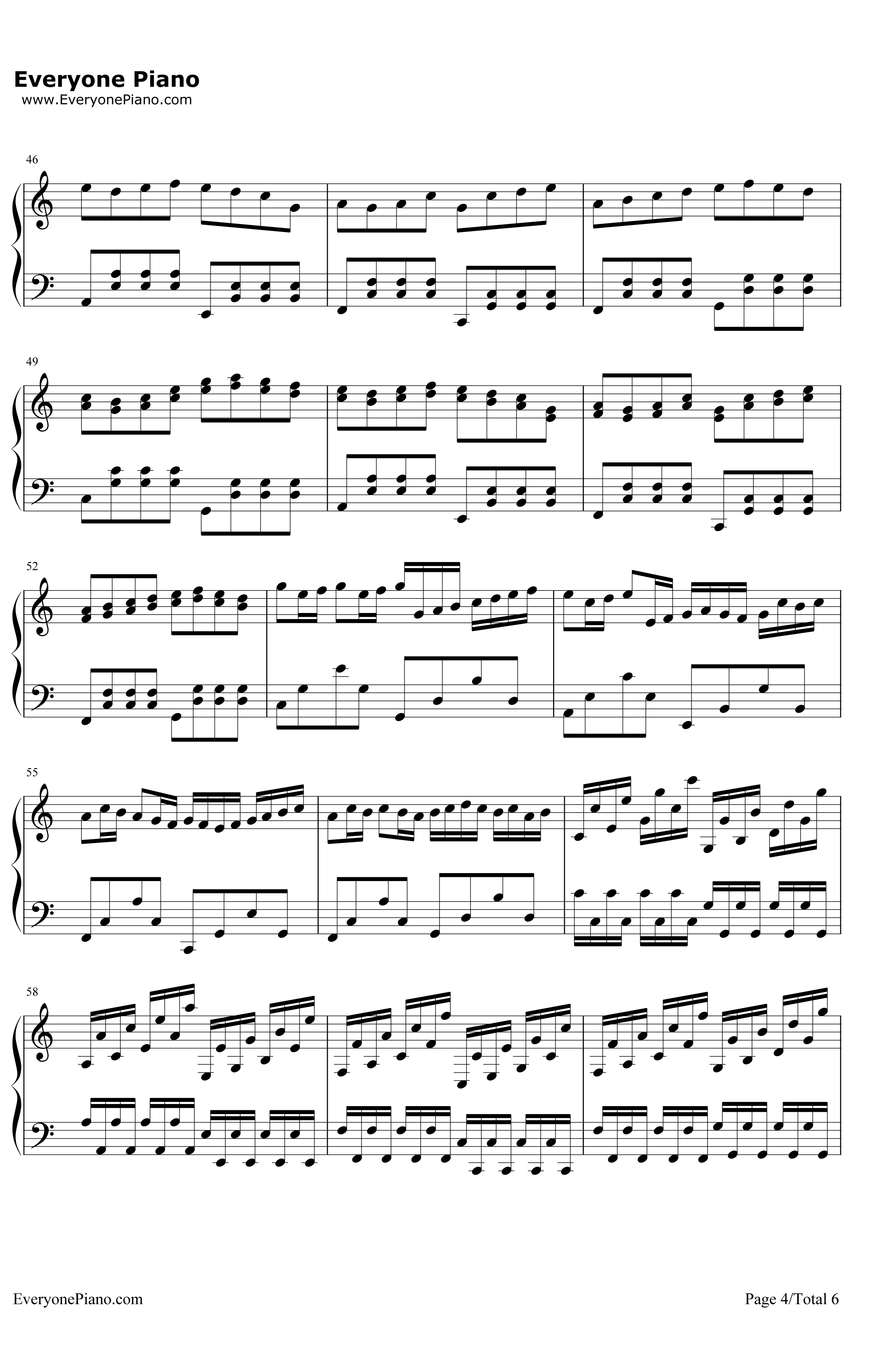 卡农圣诞夜钢琴谱-卡农-超喜欢的圣诞歌曲4