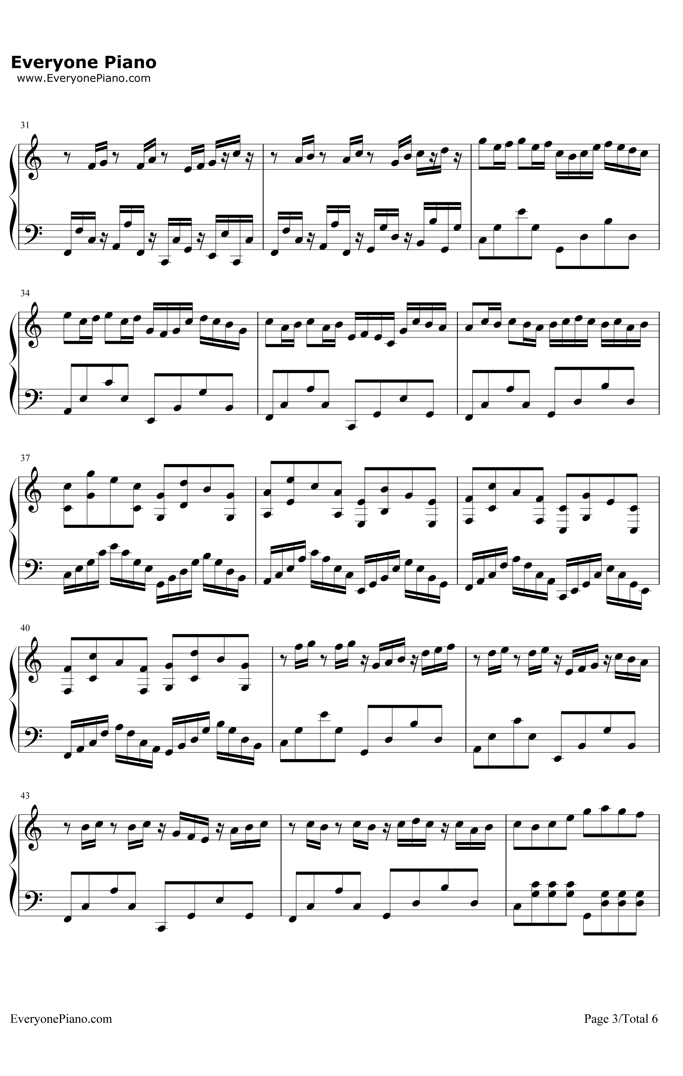 卡农圣诞夜钢琴谱-卡农-超喜欢的圣诞歌曲3