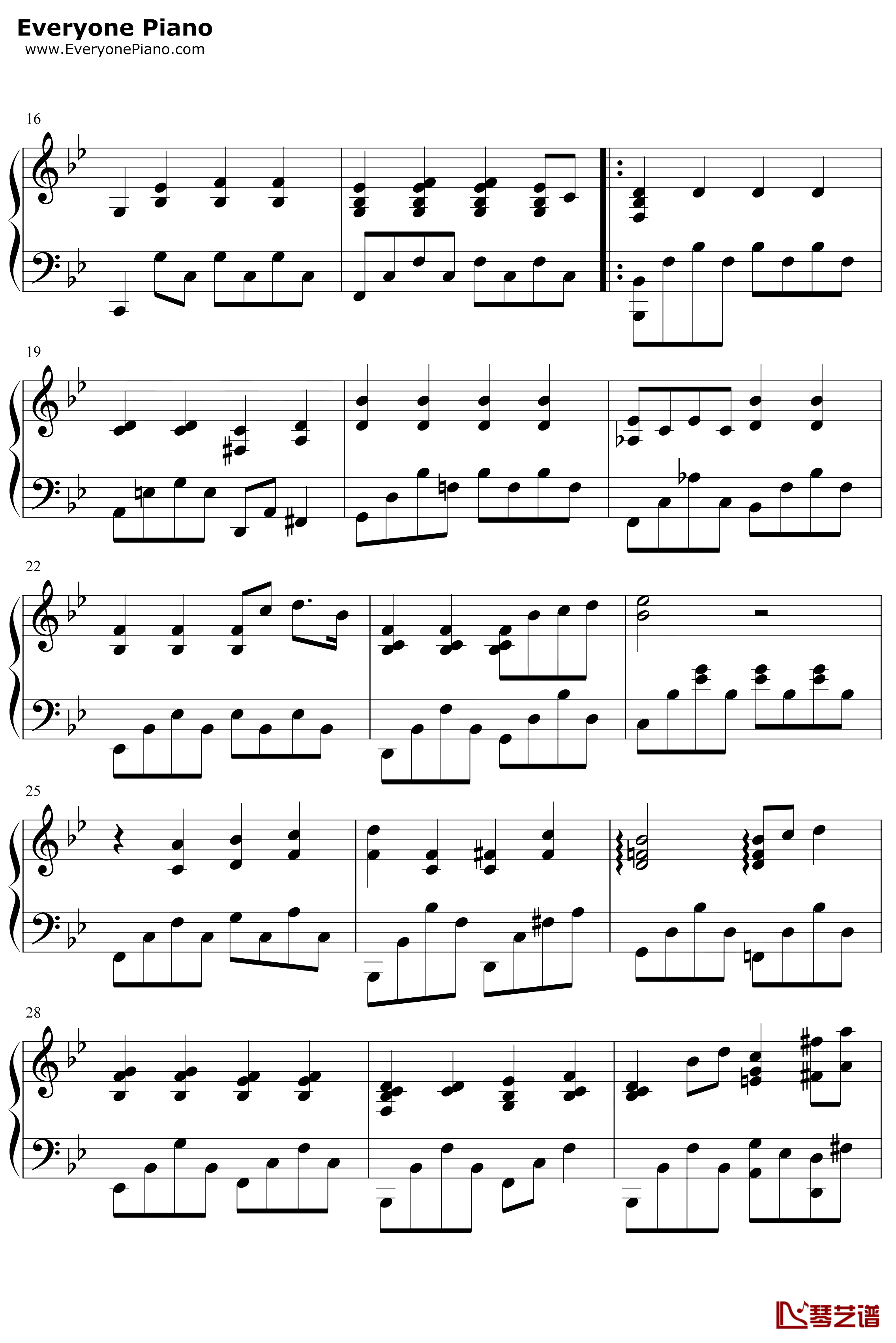 说好不哭钢琴谱-周杰伦-完美伴奏版2