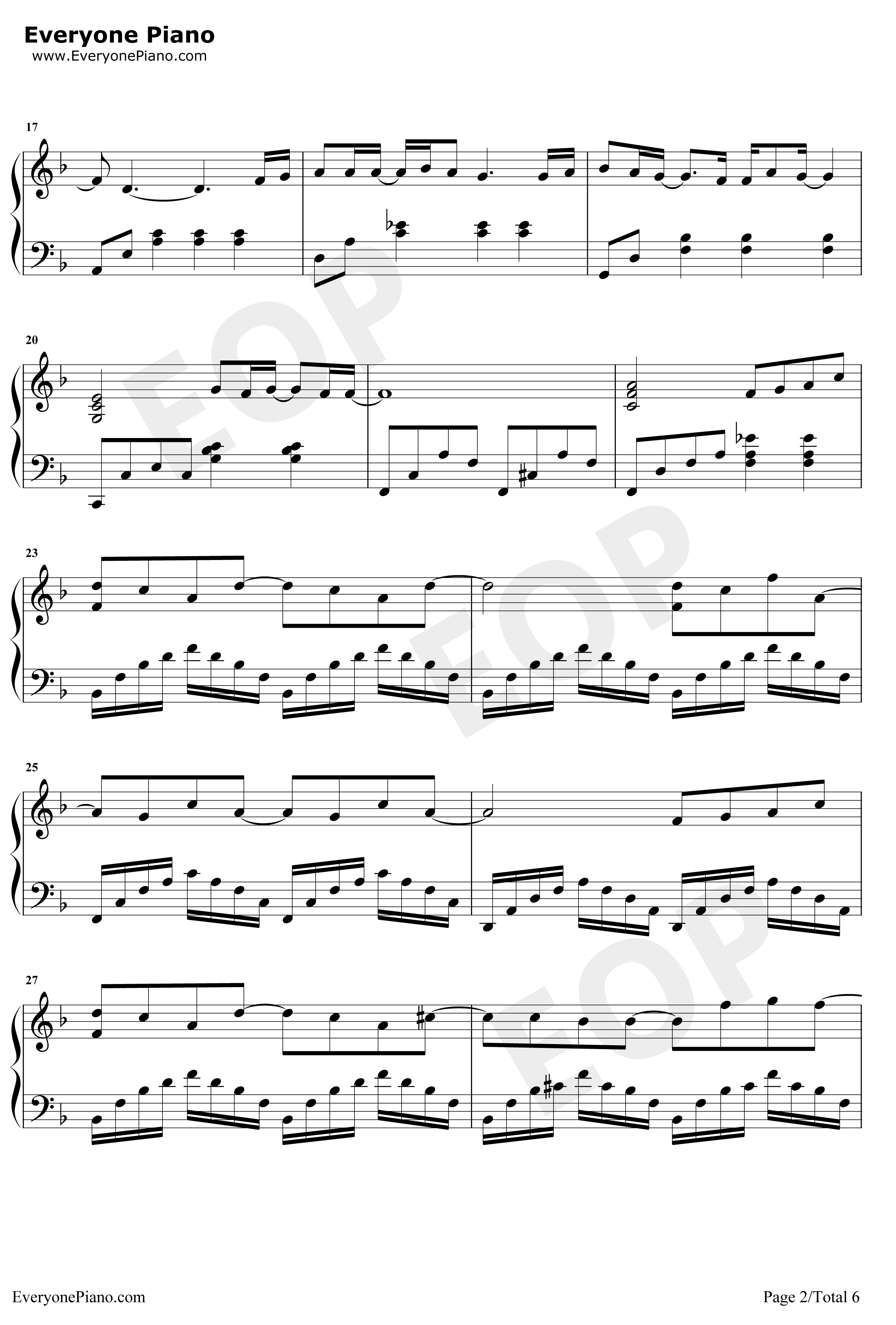 水星记钢琴谱-郭顶-独奏谱2