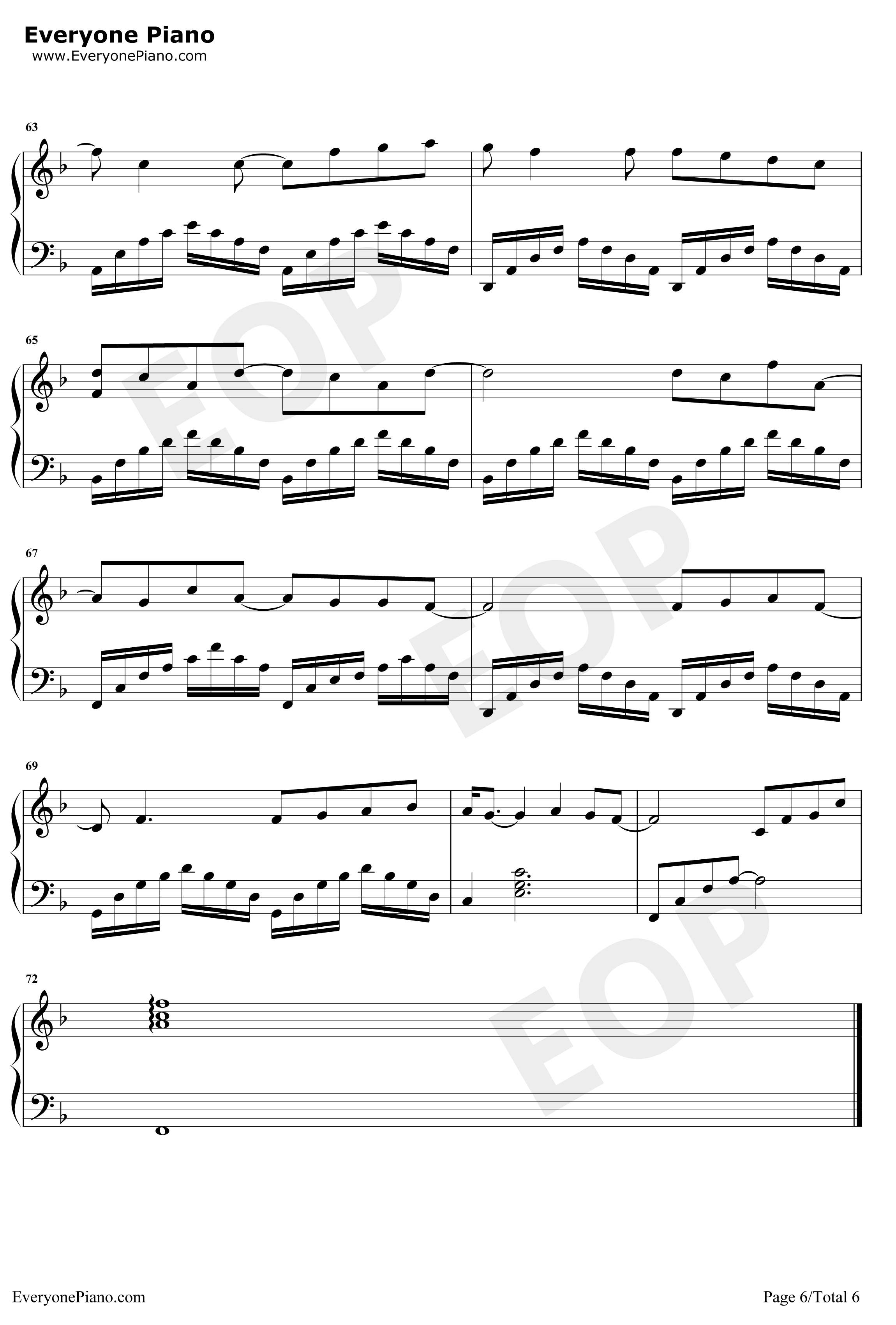 水星记钢琴谱-郭顶-独奏谱6