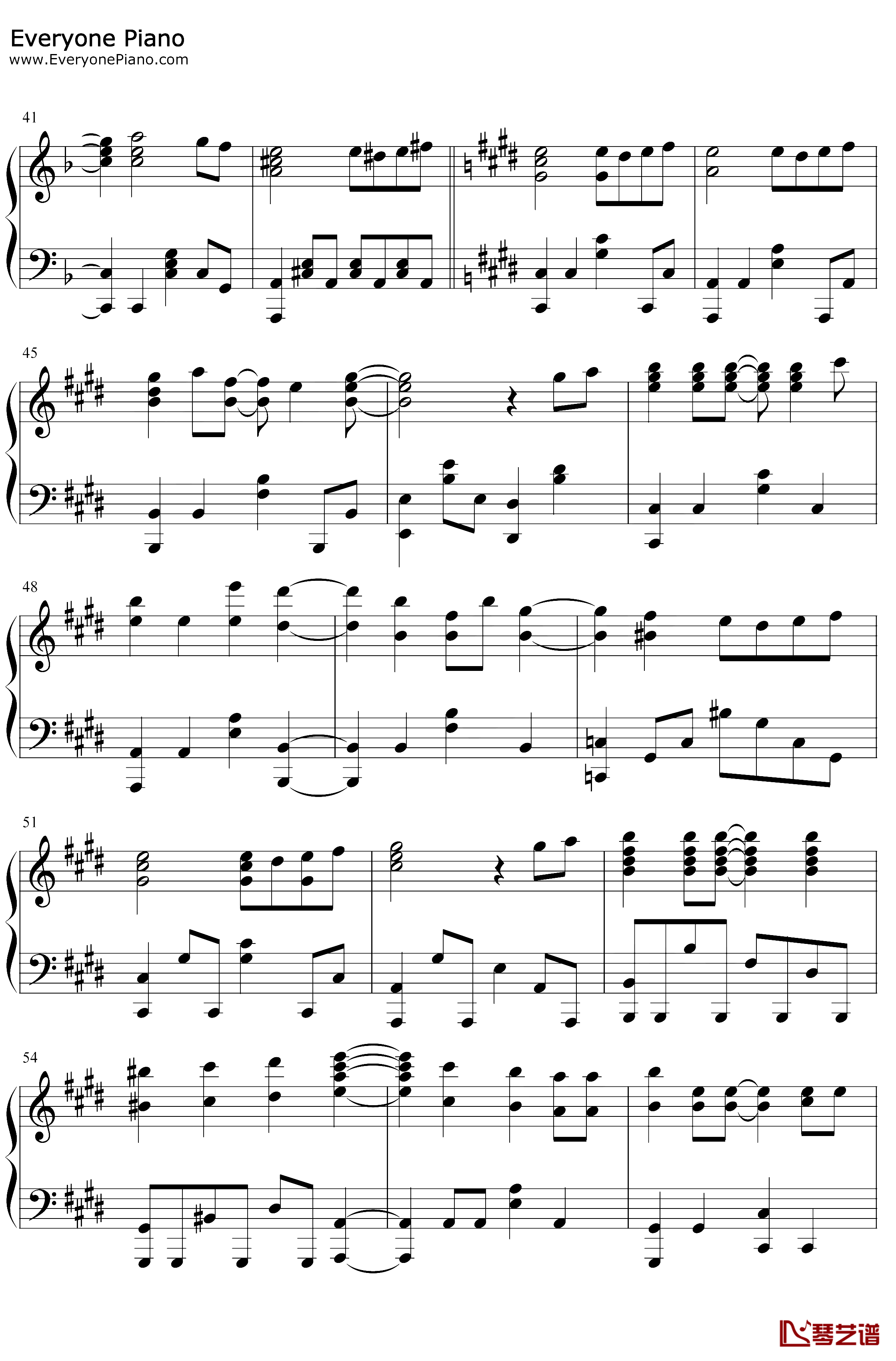 炎钢琴谱-LiSA-鬼灭之刃无限列车篇主题曲3