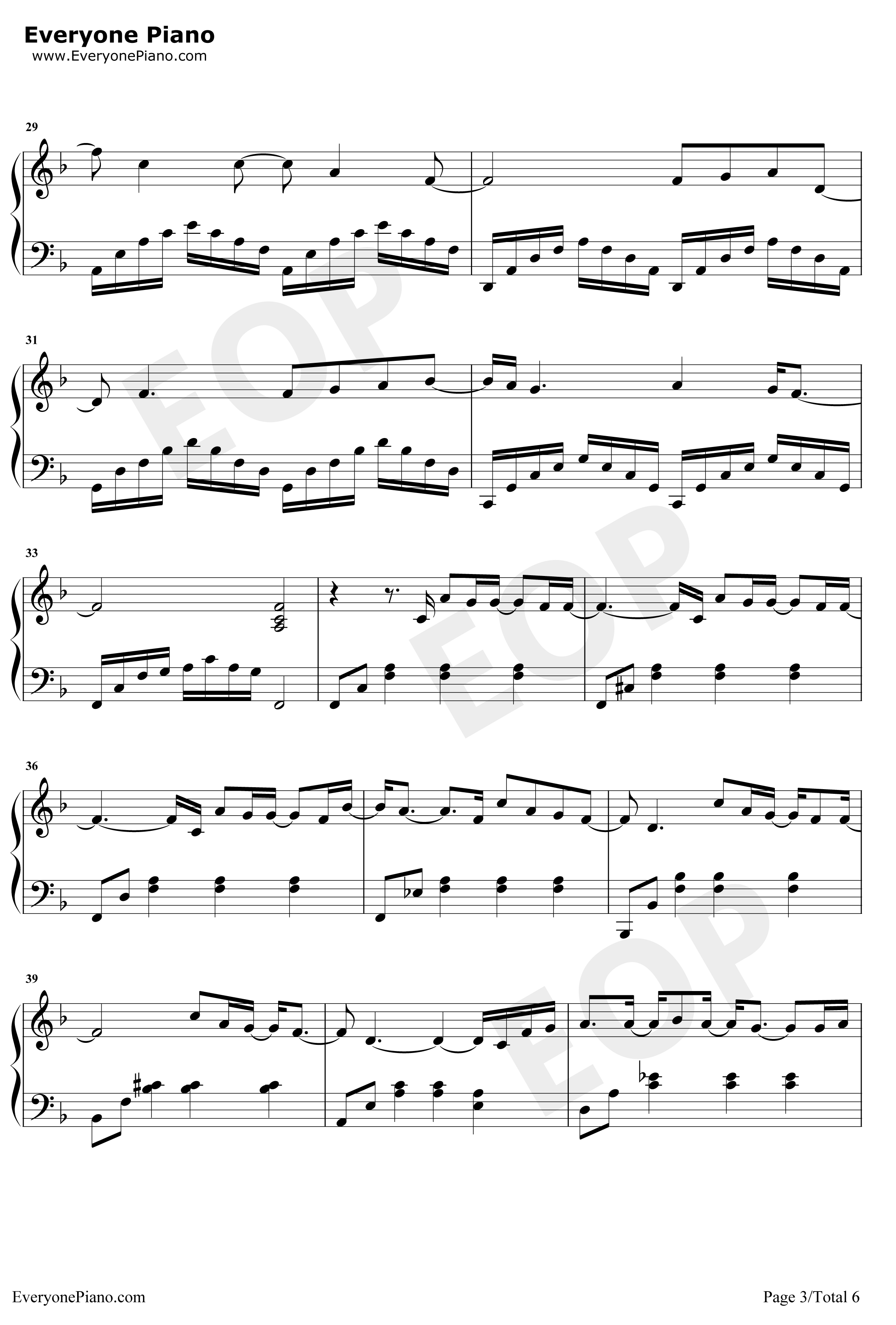 水星记钢琴谱-郭顶-独奏谱3