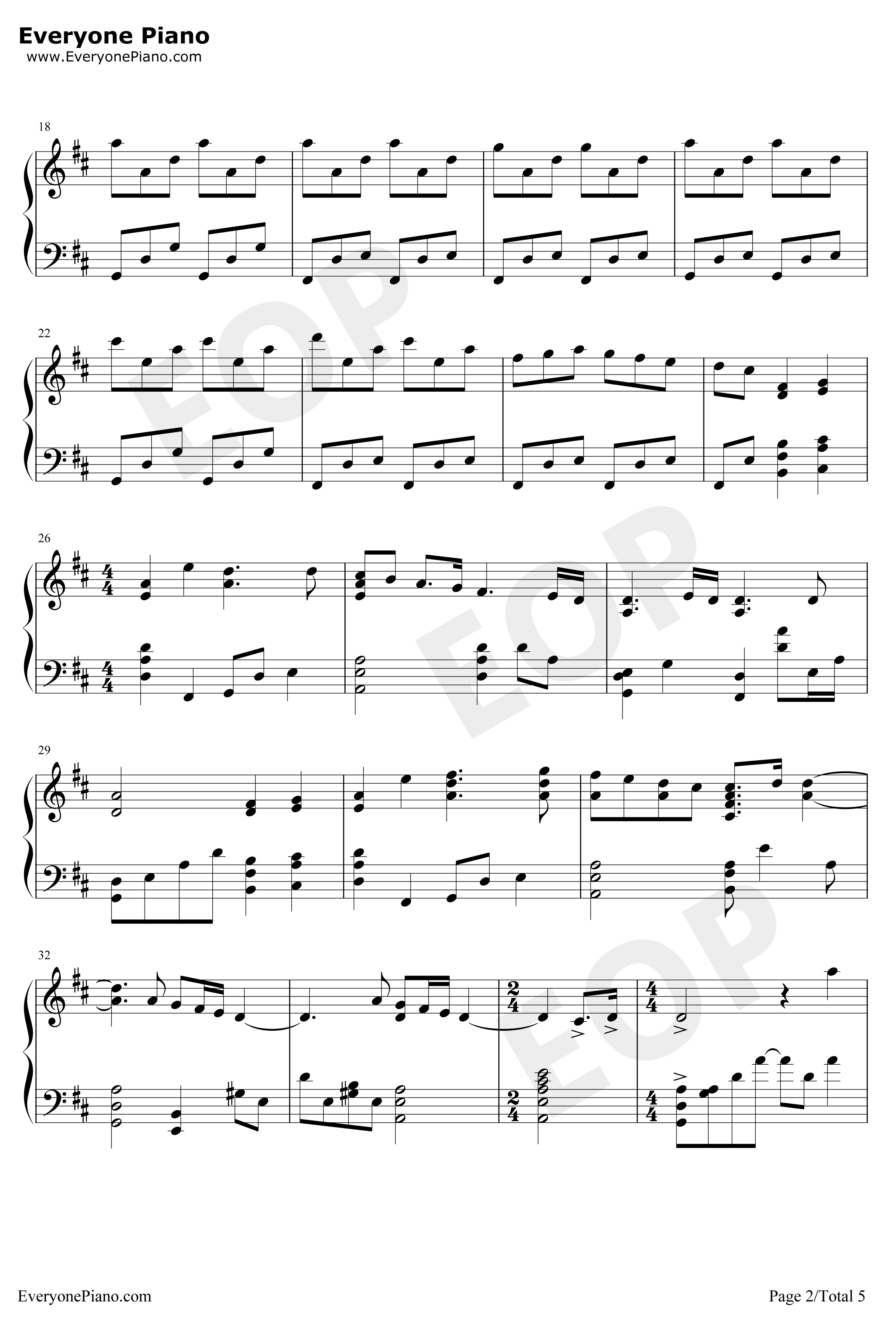 ウィアートル钢琴谱-Rionos-完美钢琴版2