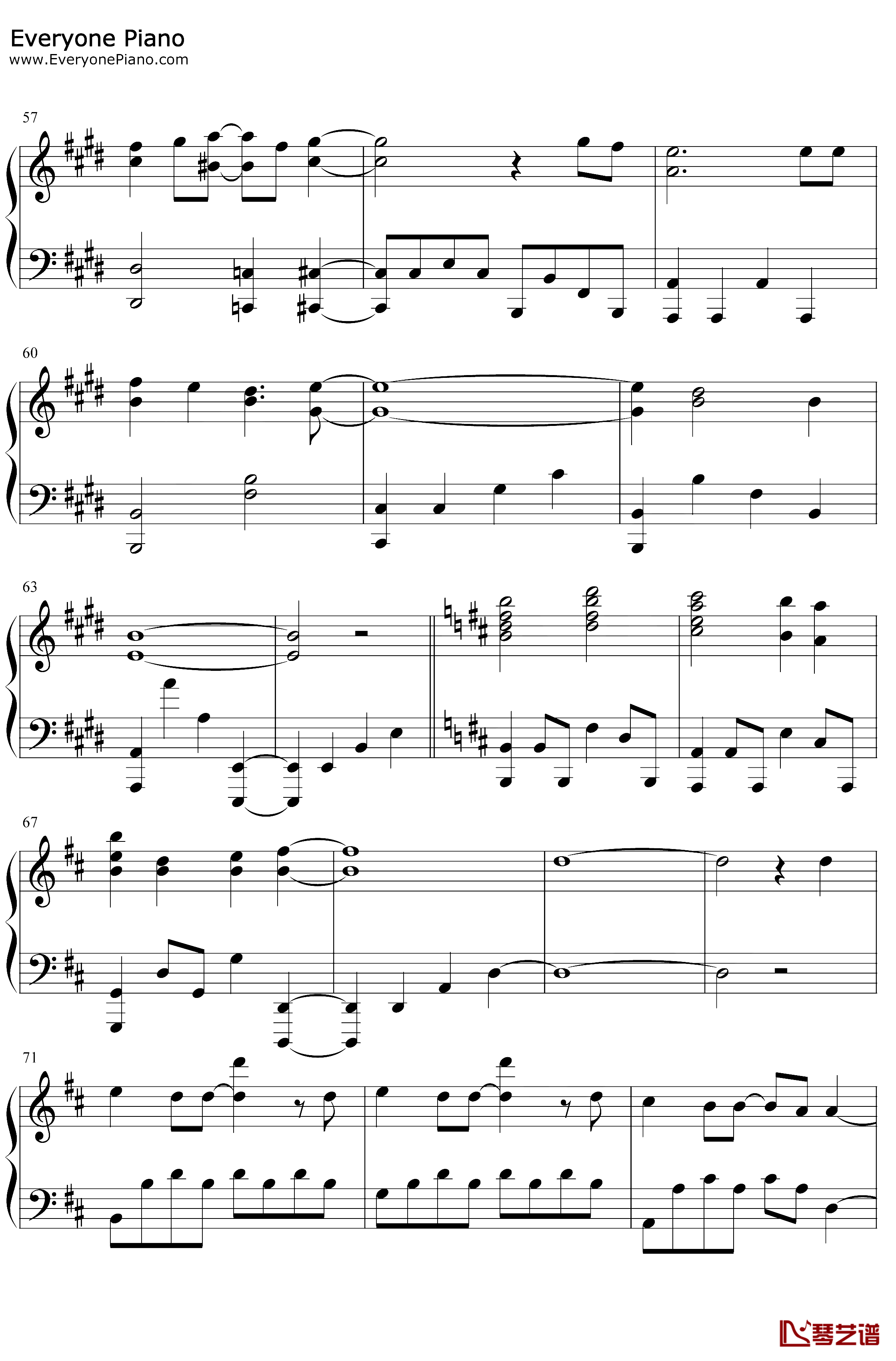 炎钢琴谱-LiSA-鬼灭之刃无限列车篇主题曲4
