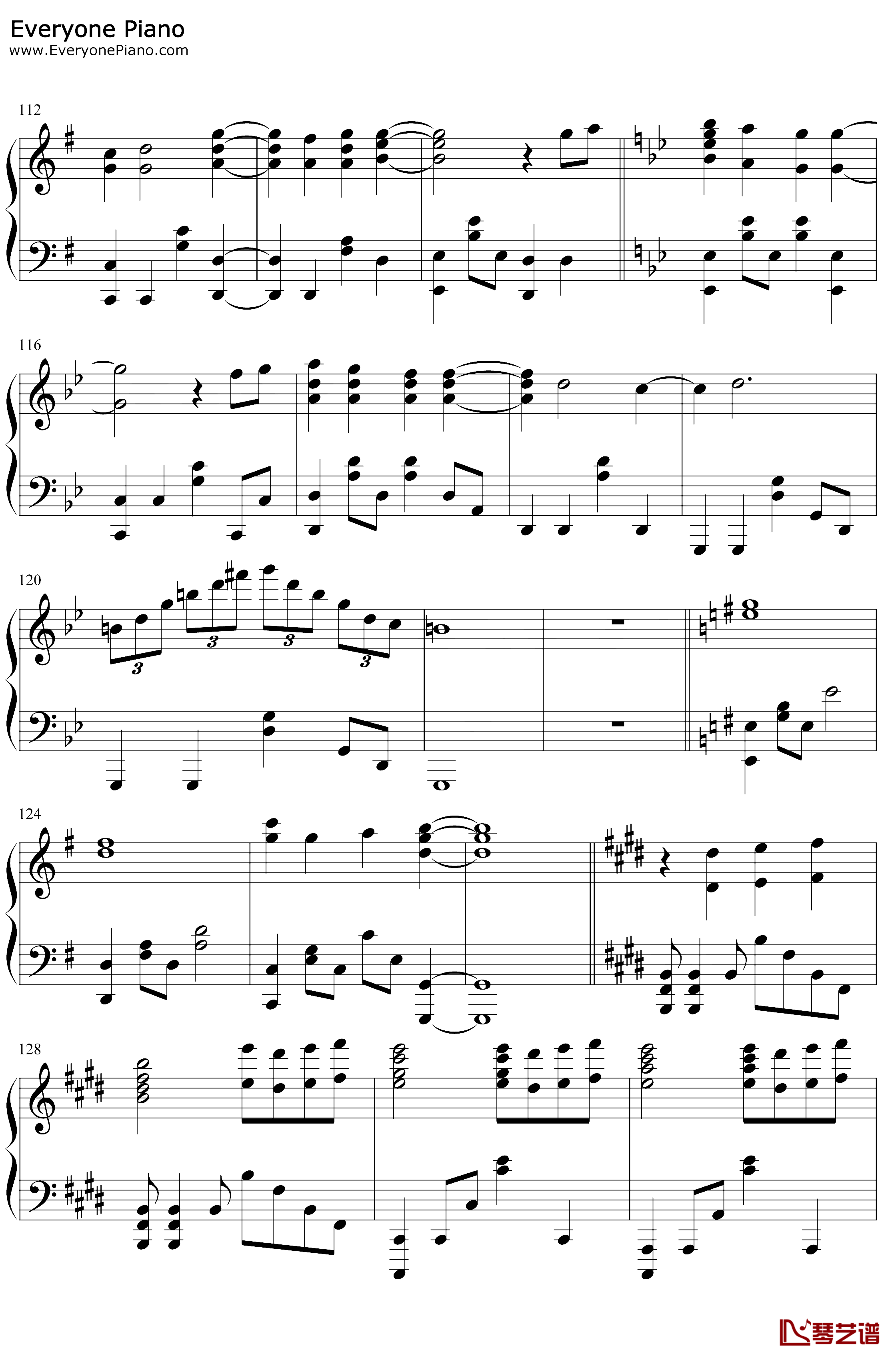 炎钢琴谱-LiSA-鬼灭之刃无限列车篇主题曲7