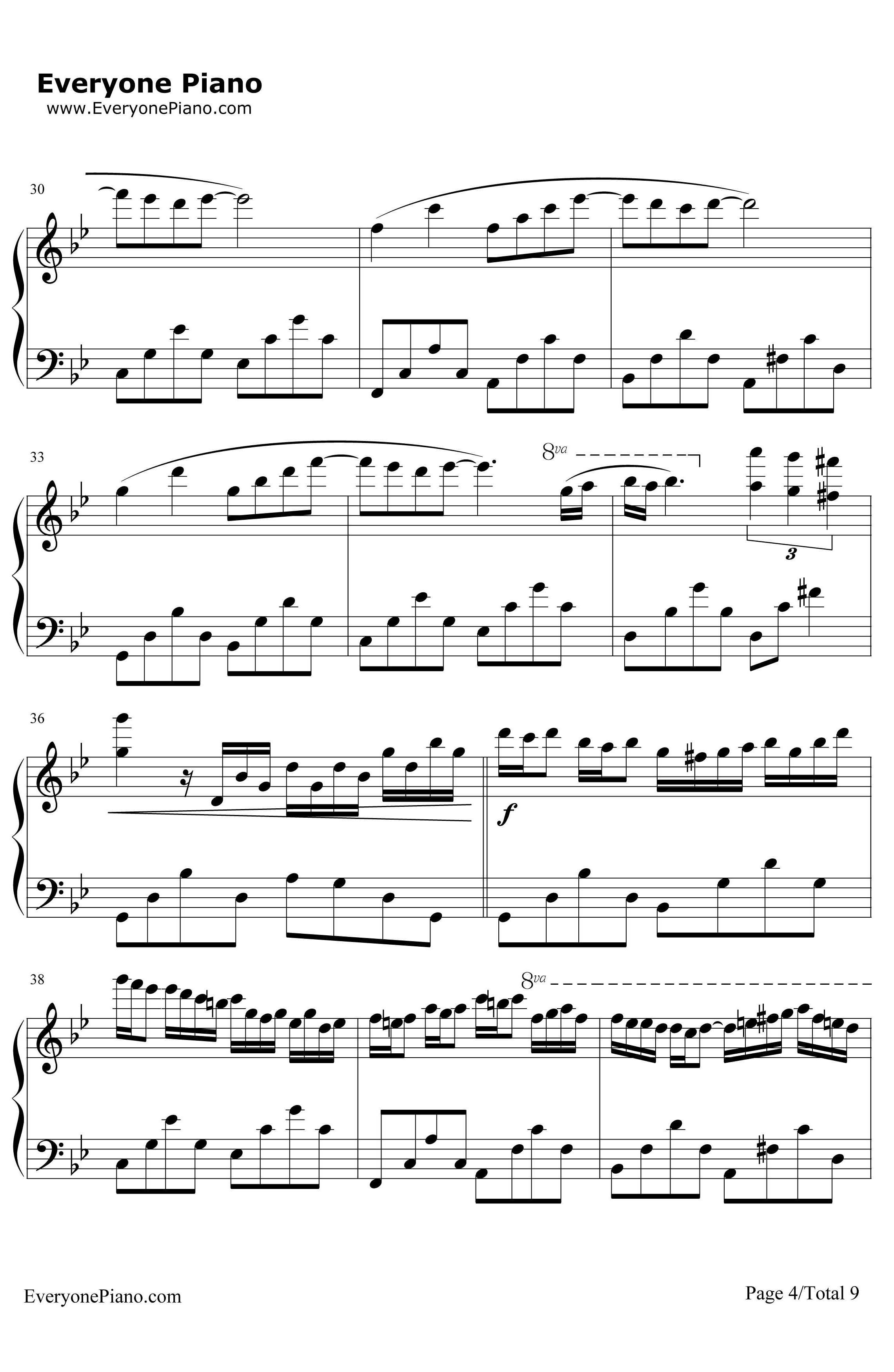 星空钢琴谱-理查德·克莱德曼RichardClayderman-完整版-LyphardMelodie4