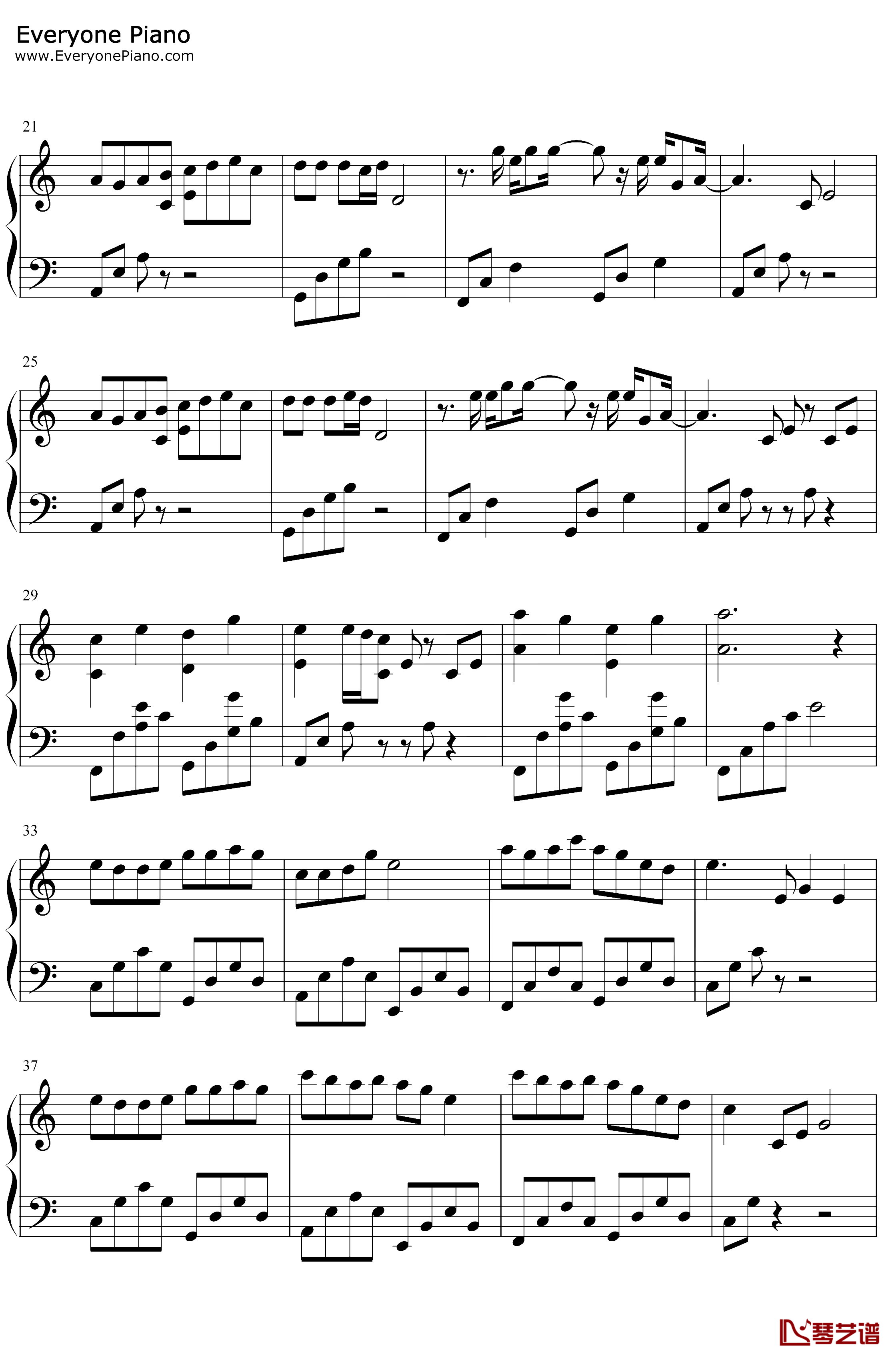 青花钢琴谱 周传雄 一首用信物传递心灵的歌曲2