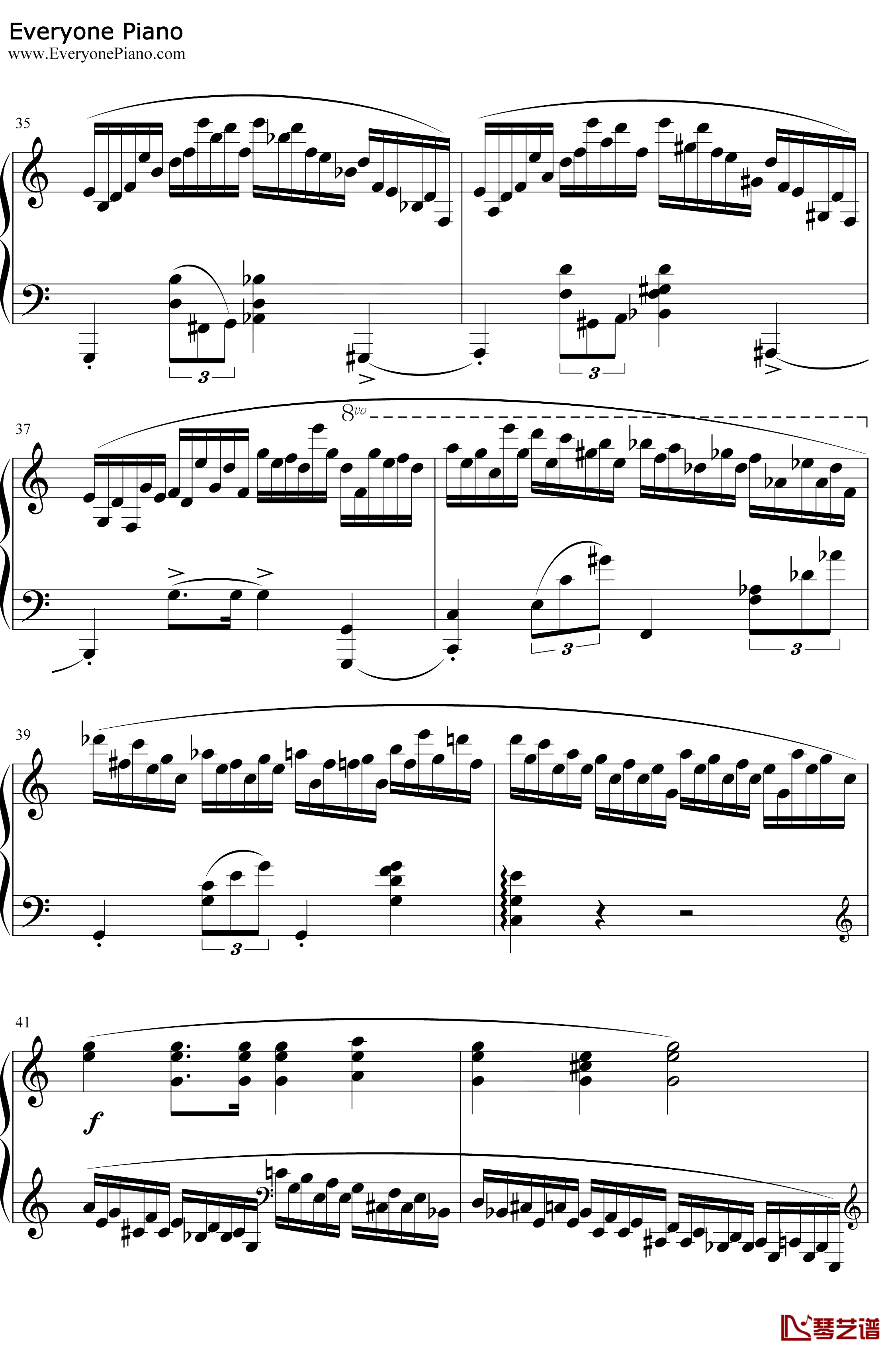 肖邦练习曲第23首钢琴谱-肖邦-肖邦练习曲第23首5