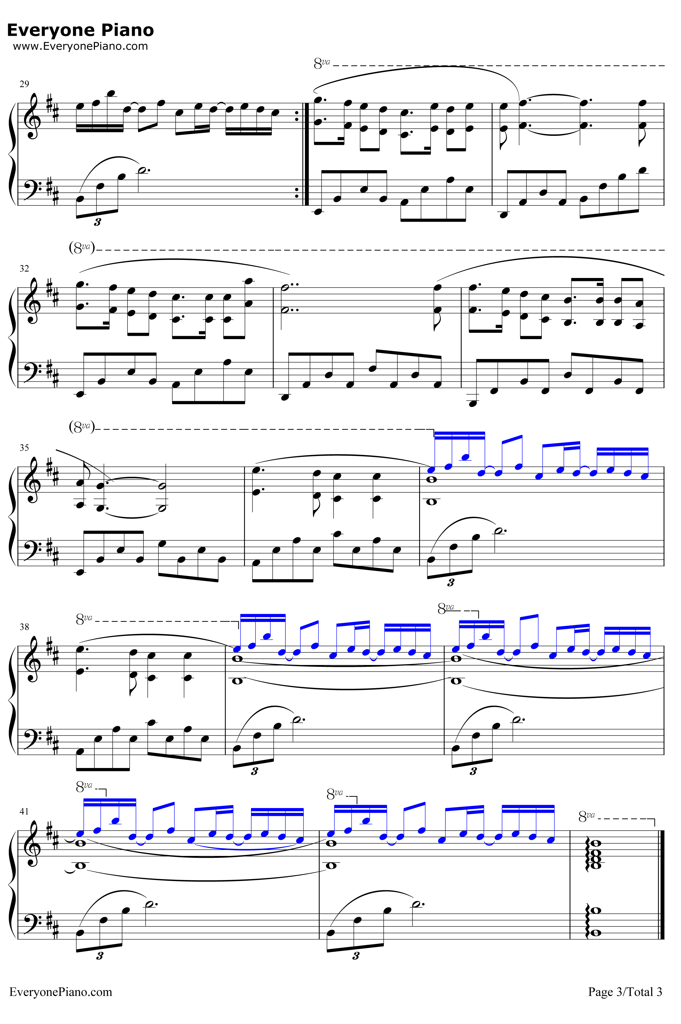 卡萨布兰卡钢琴谱-贝特·希金斯BertieHiggins-贝特·希金斯3