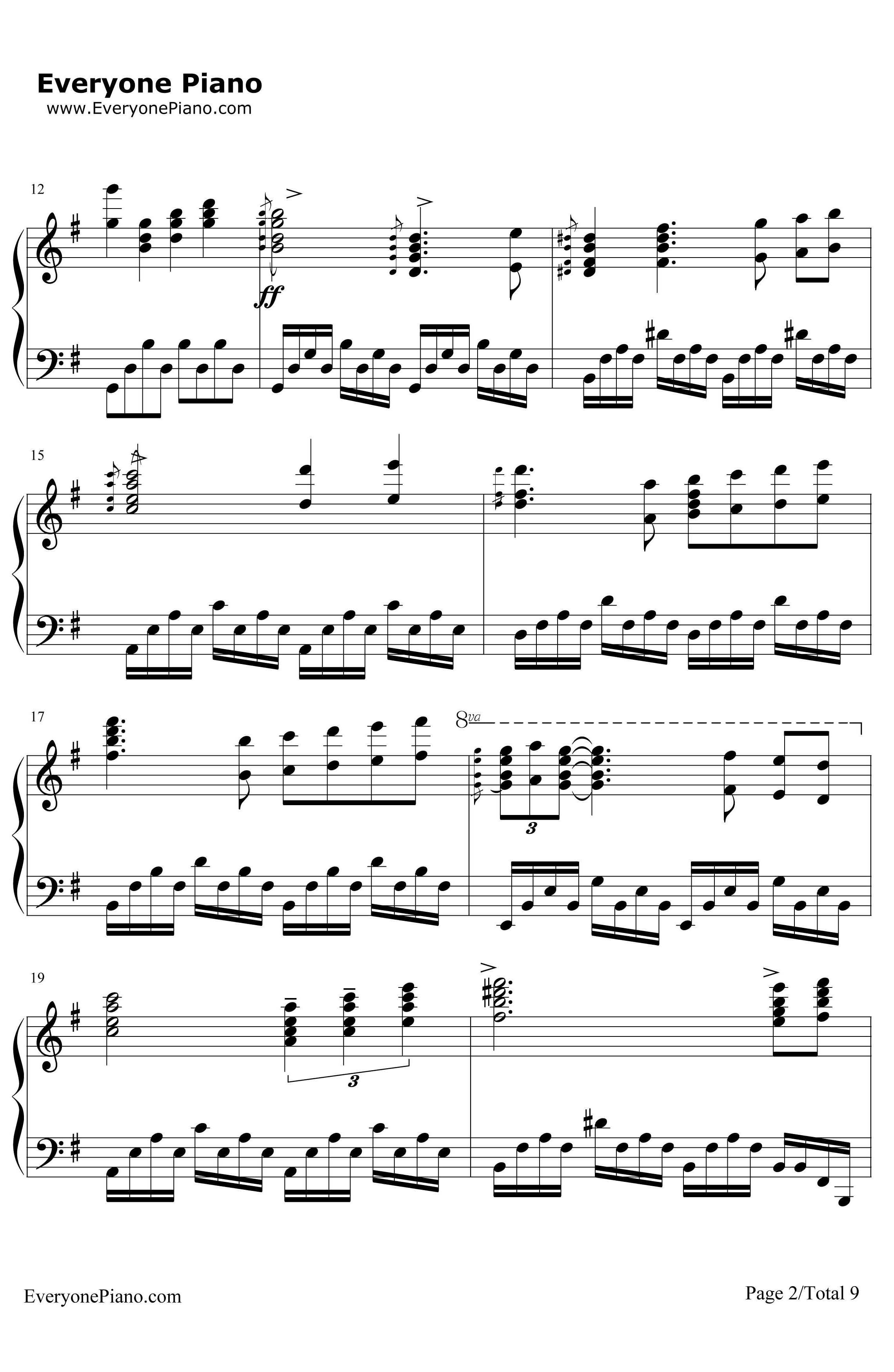 星空钢琴谱-理查德·克莱德曼RichardClayderman-完整版-LyphardMelodie2
