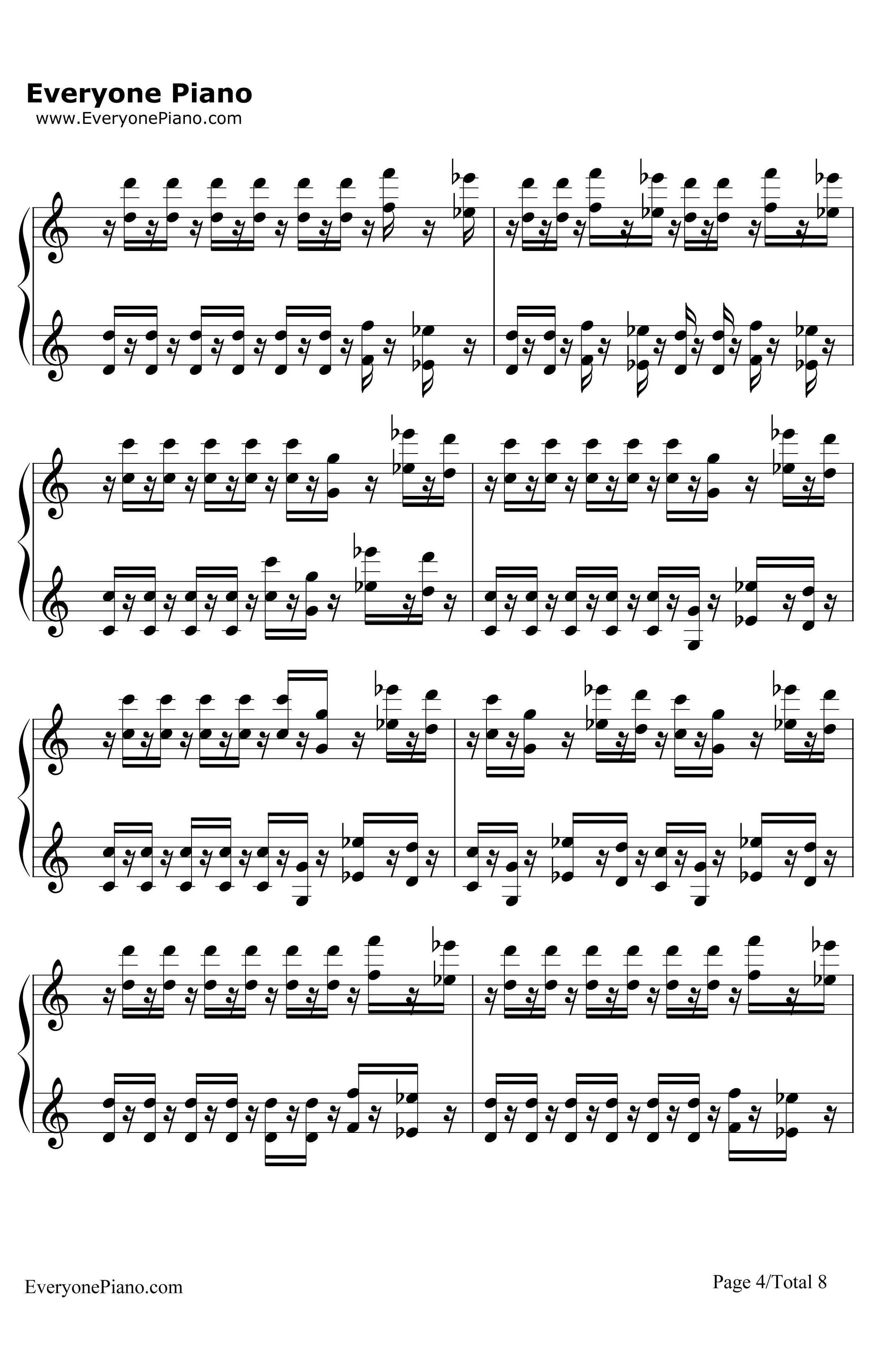 蜂鸟（Kolibre）钢琴谱-马克西姆Maksim4