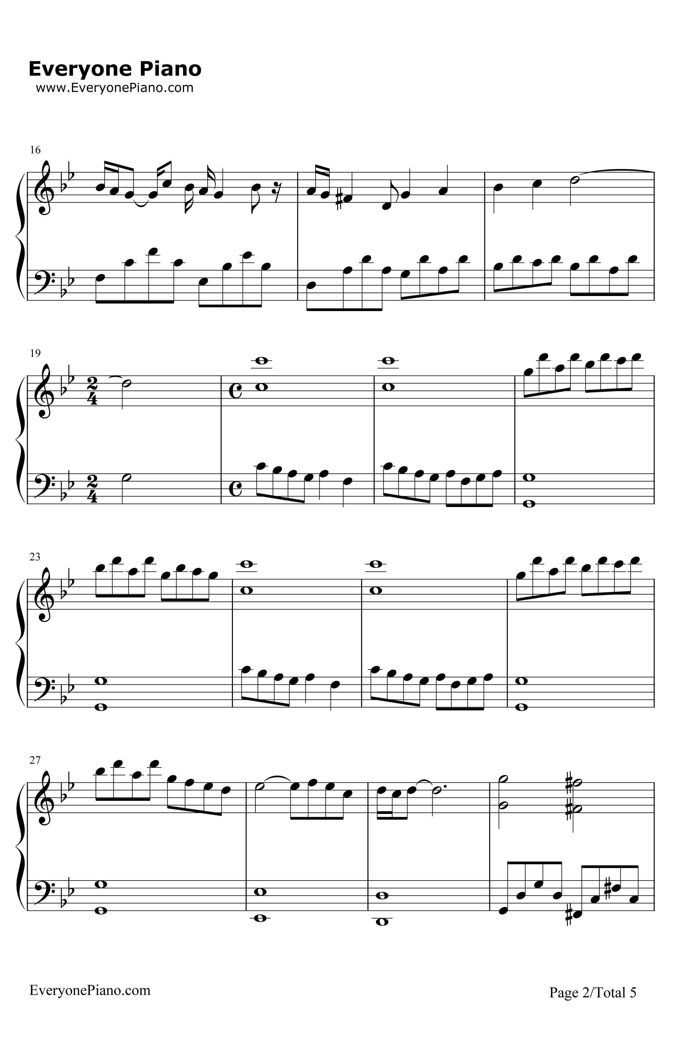 海王星钢琴谱-班得瑞-《迷雾森林》班得瑞2