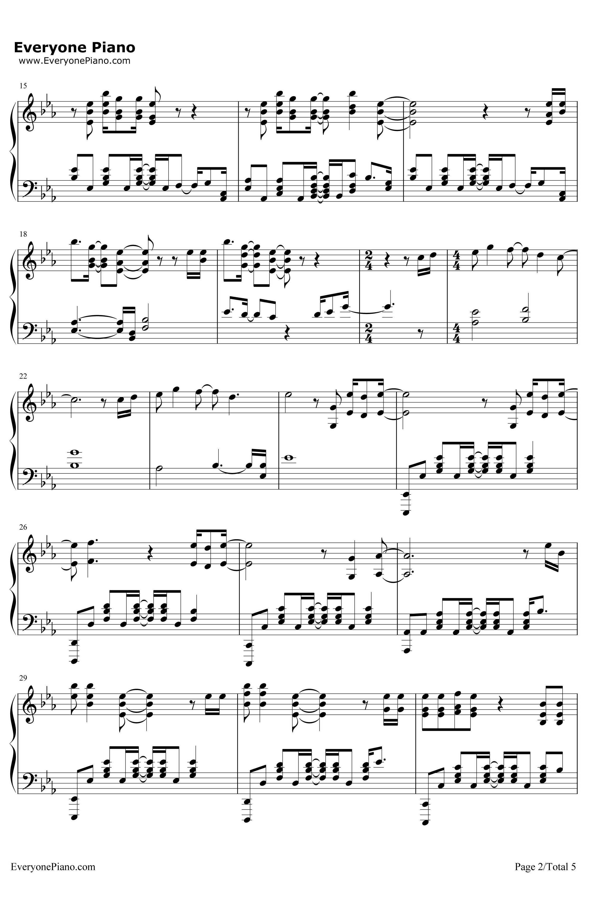You'reBeautiful钢琴谱-JamesBlunt2