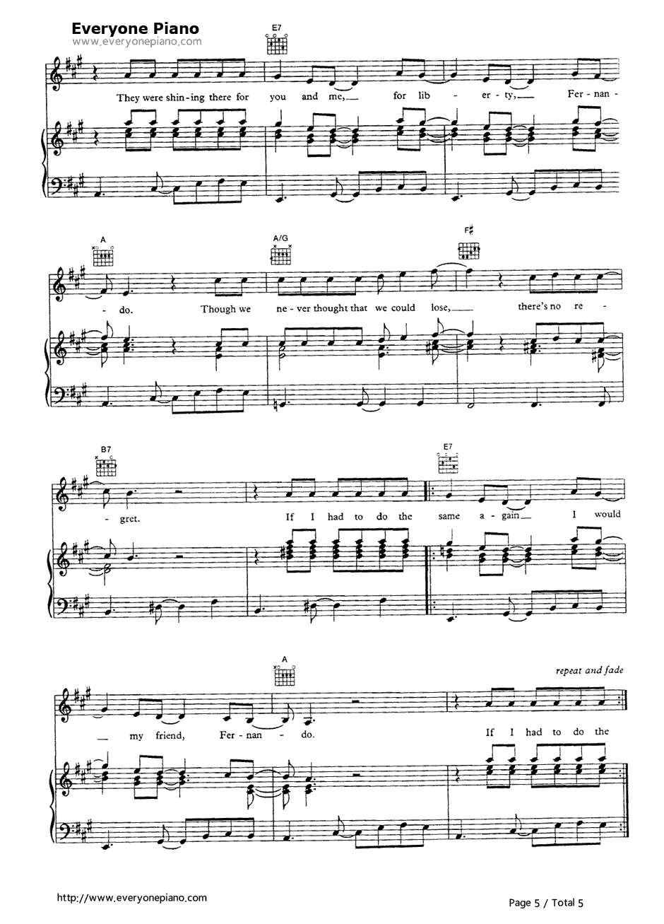 Fernando钢琴谱-ABBA5