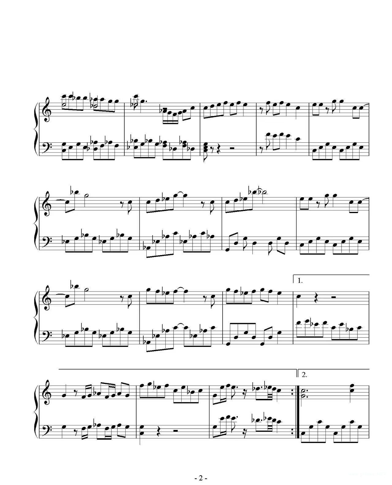 蔡依林《舞娘》钢琴谱1