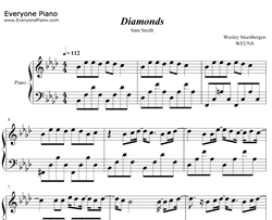 Diamonds钢琴谱-SamSmith-SamSmith