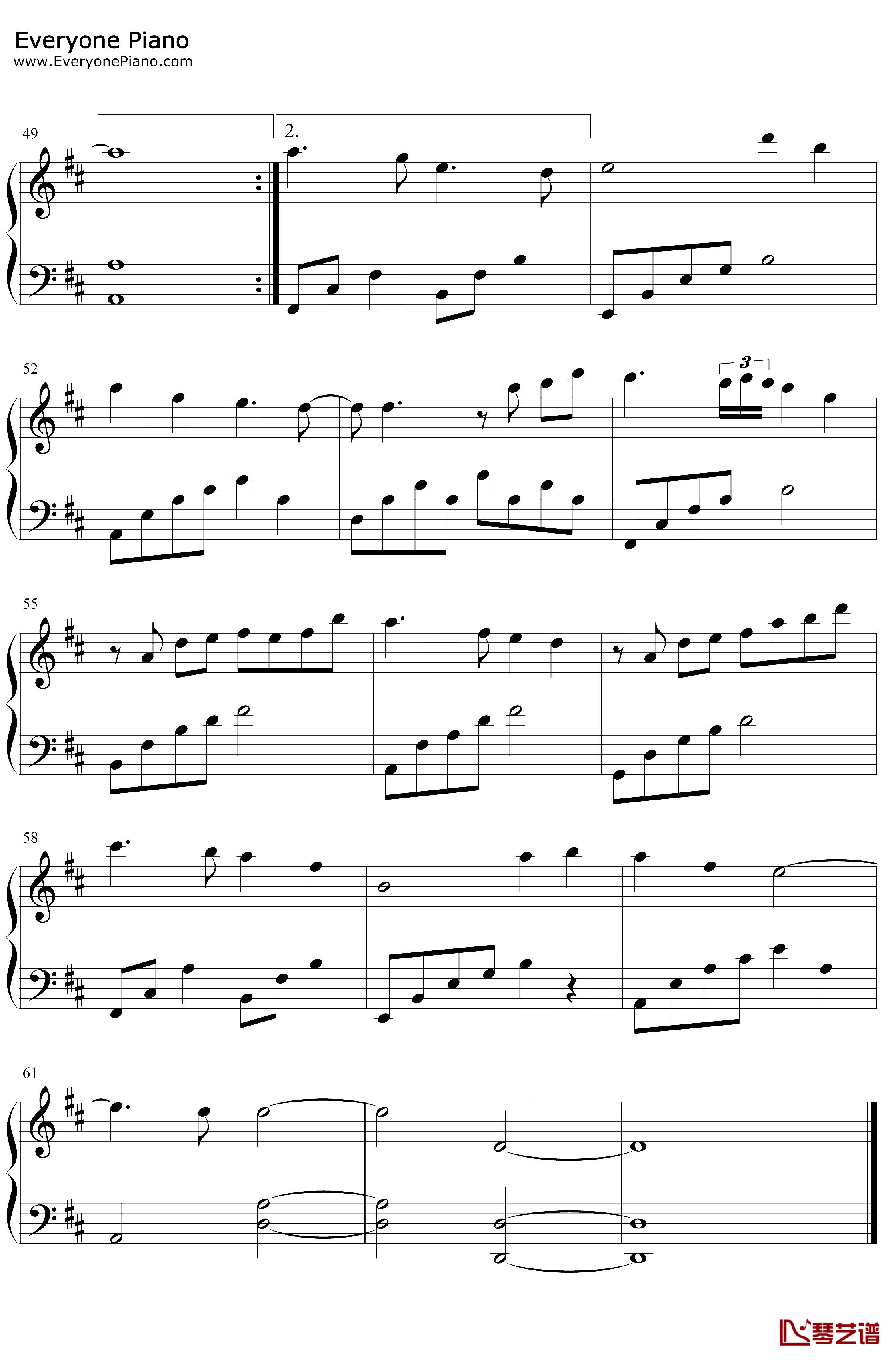 花西子钢琴谱-周深-周深4