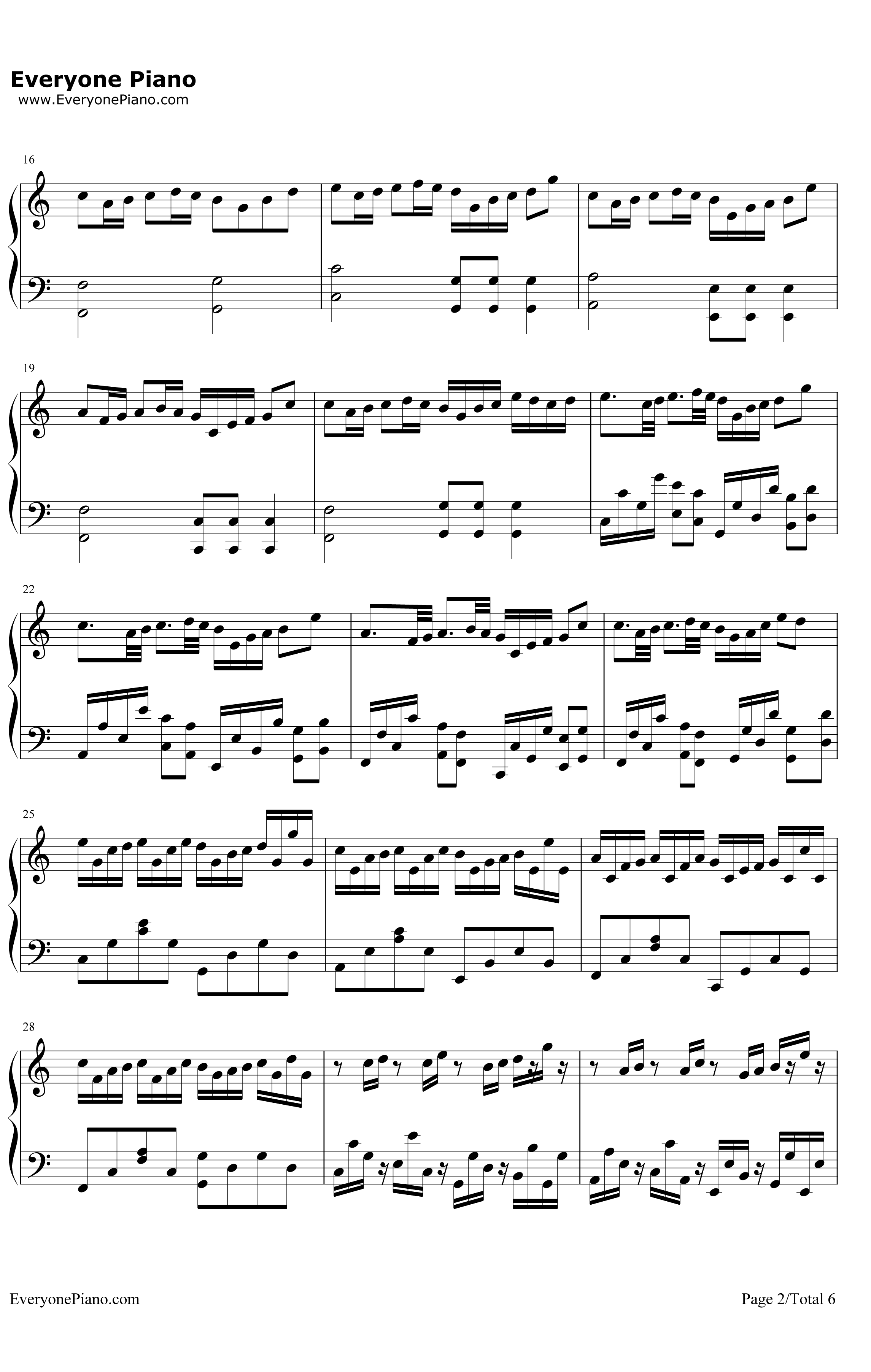 卡农圣诞夜钢琴谱-卡农-超喜欢的圣诞歌曲2