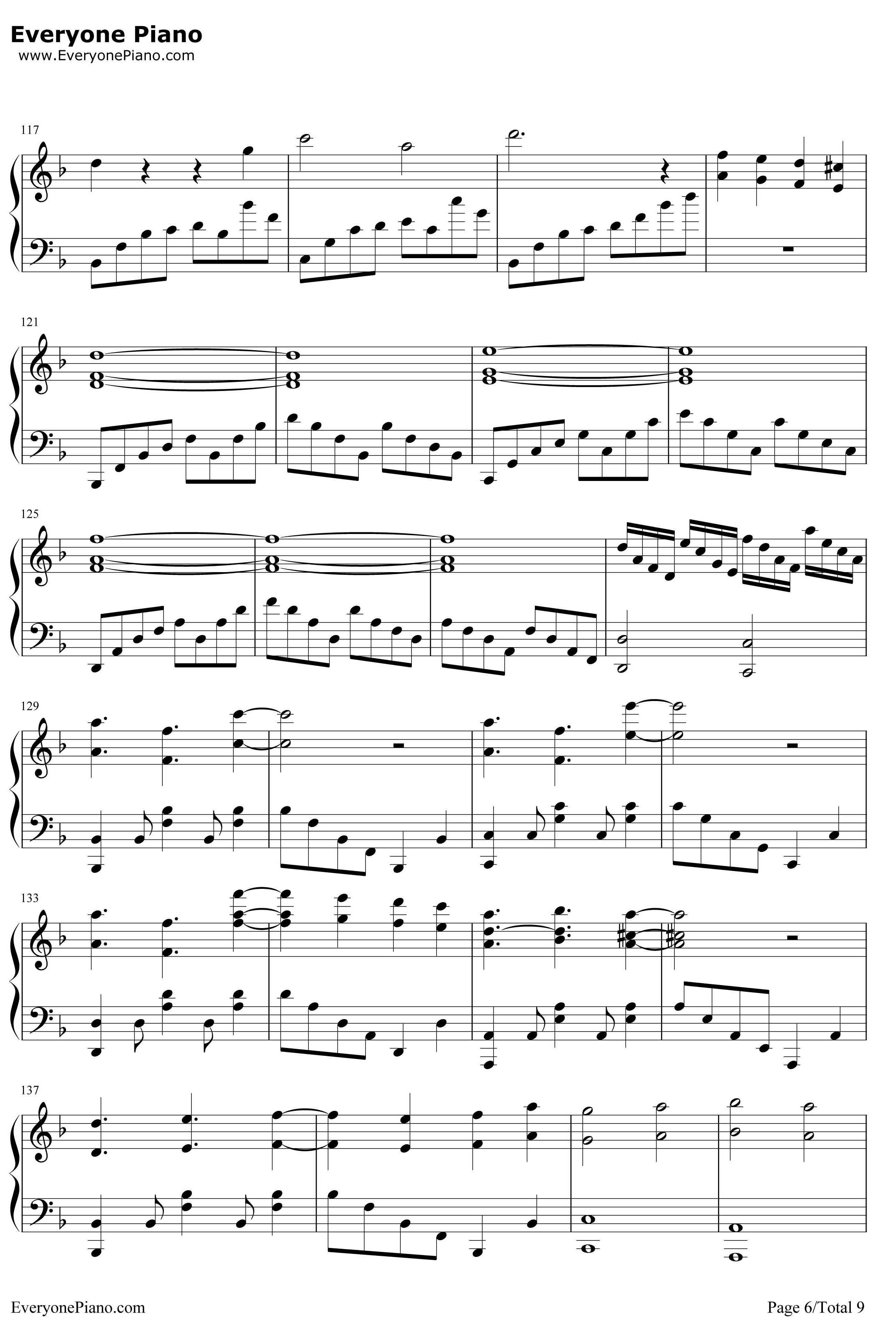 嘘つきのパレード钢琴谱-初音未来6