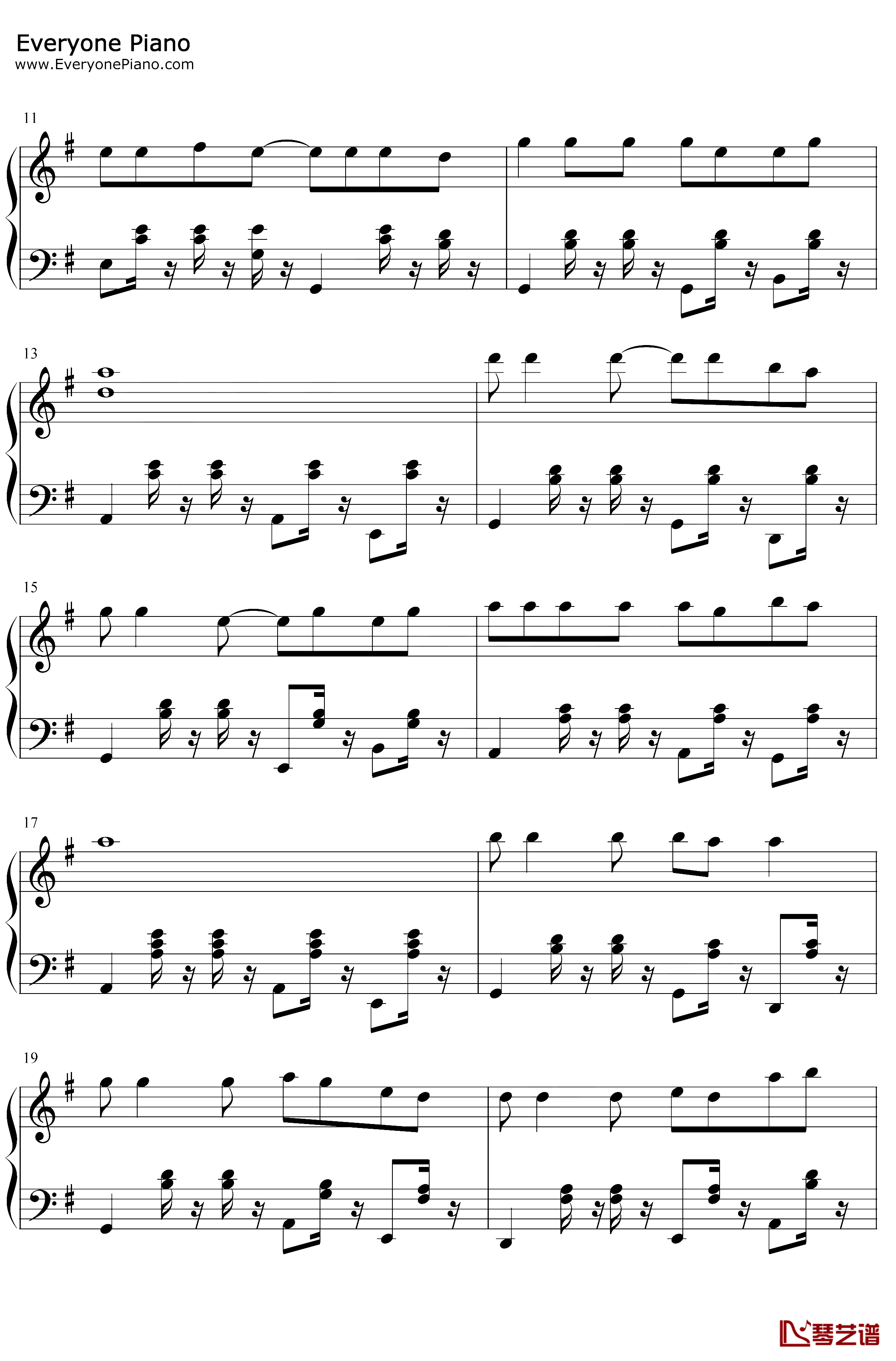 童年钢琴谱-罗大佑-完美版2
