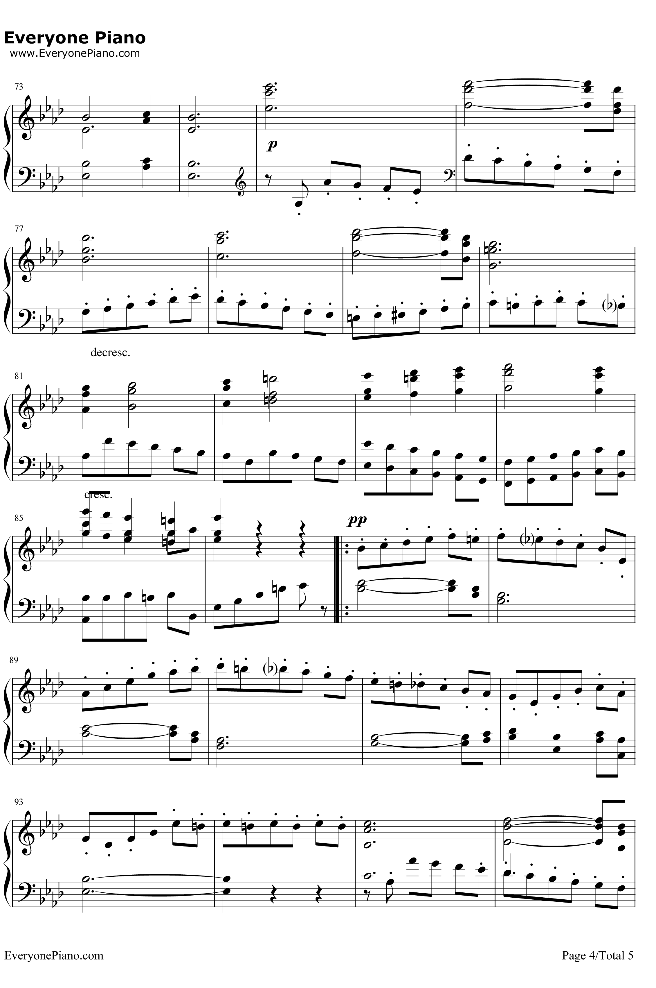 f小调交响曲第三乐章谐谑曲钢琴谱-安东·布鲁克纳4