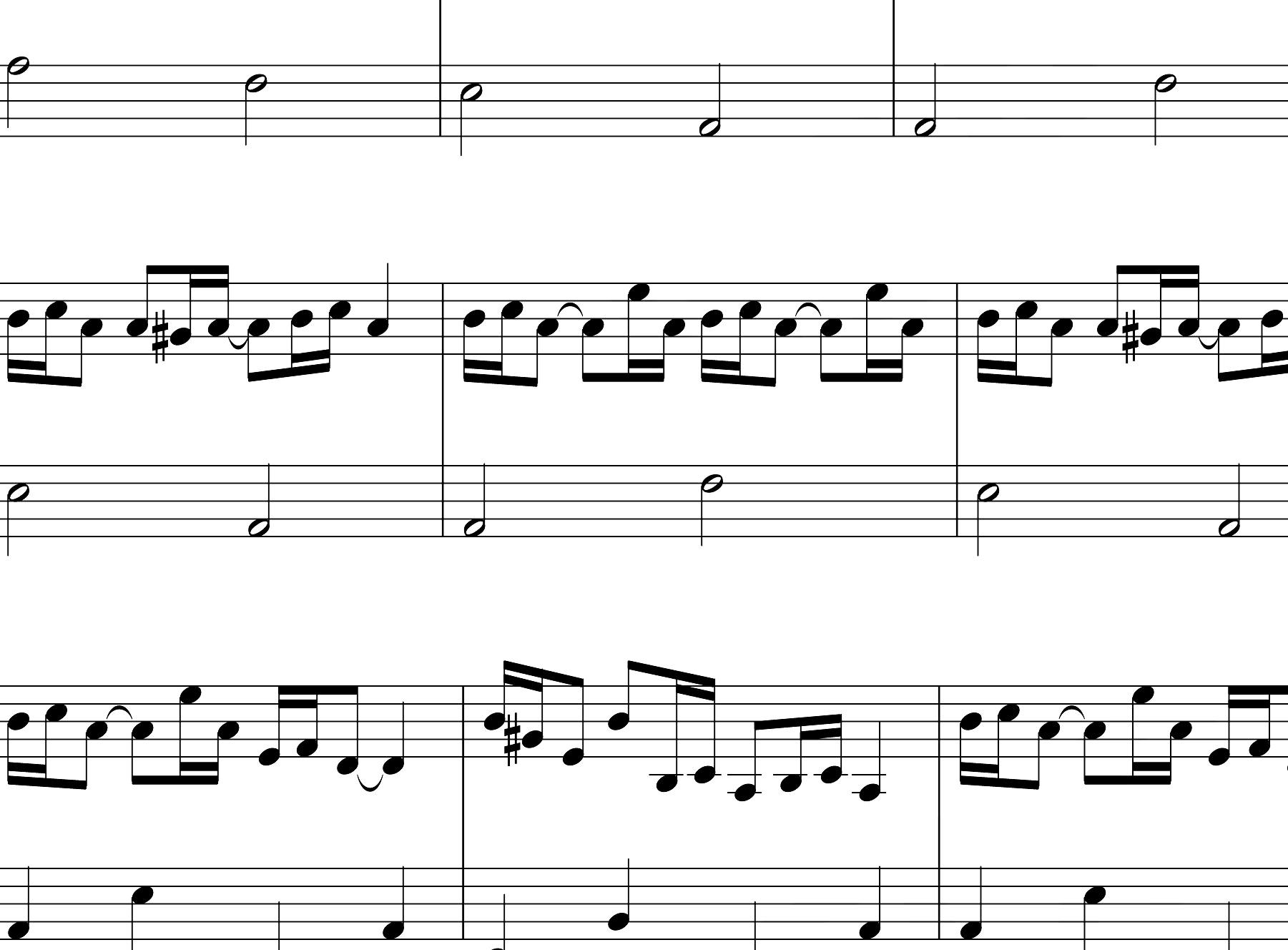克罗地亚狂想曲钢琴谱-马克西姆·姆尔维察-C调简化版-曾经惊艳了全世界！