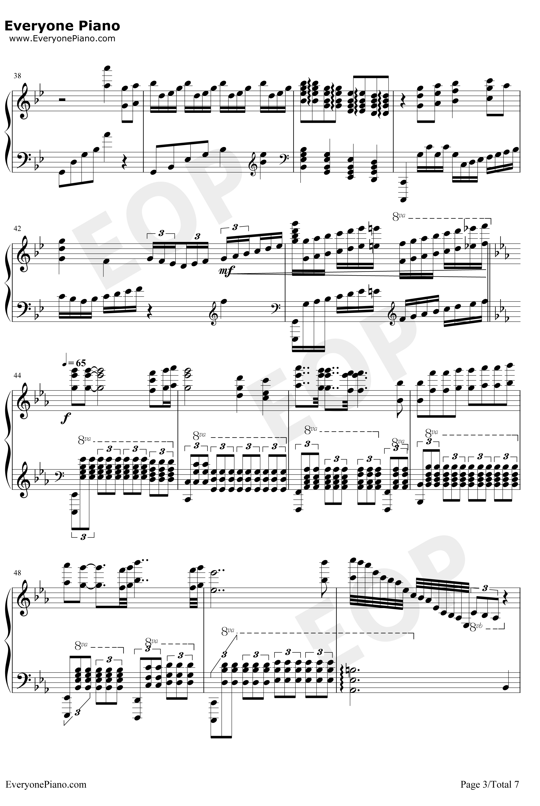 Bohemian Rhapsody钢琴谱-马克西姆-完美版-波希米亚狂想曲3