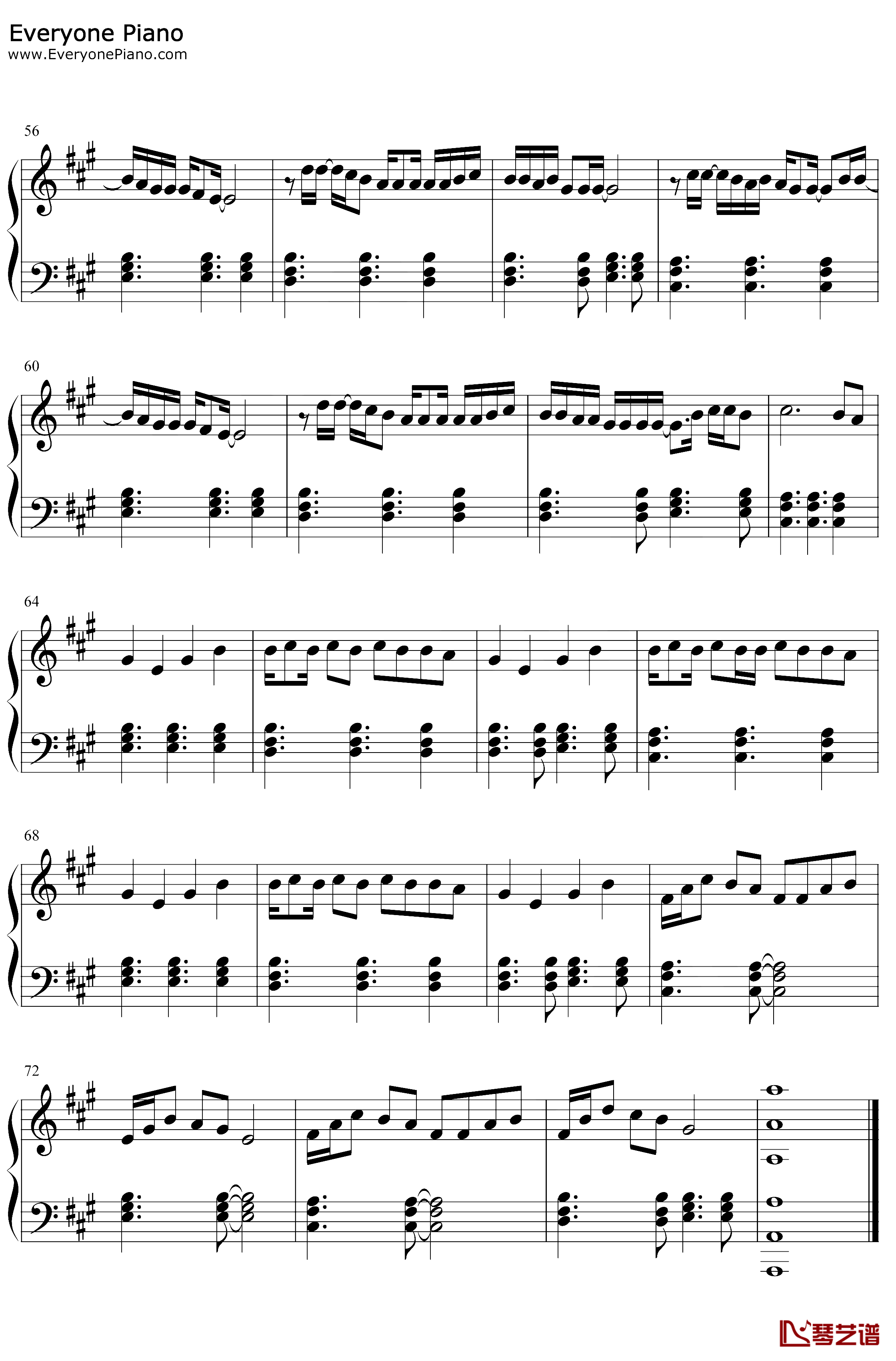 Fever钢琴谱-DuaLipaAngèle-DuaLipaftAngèle4