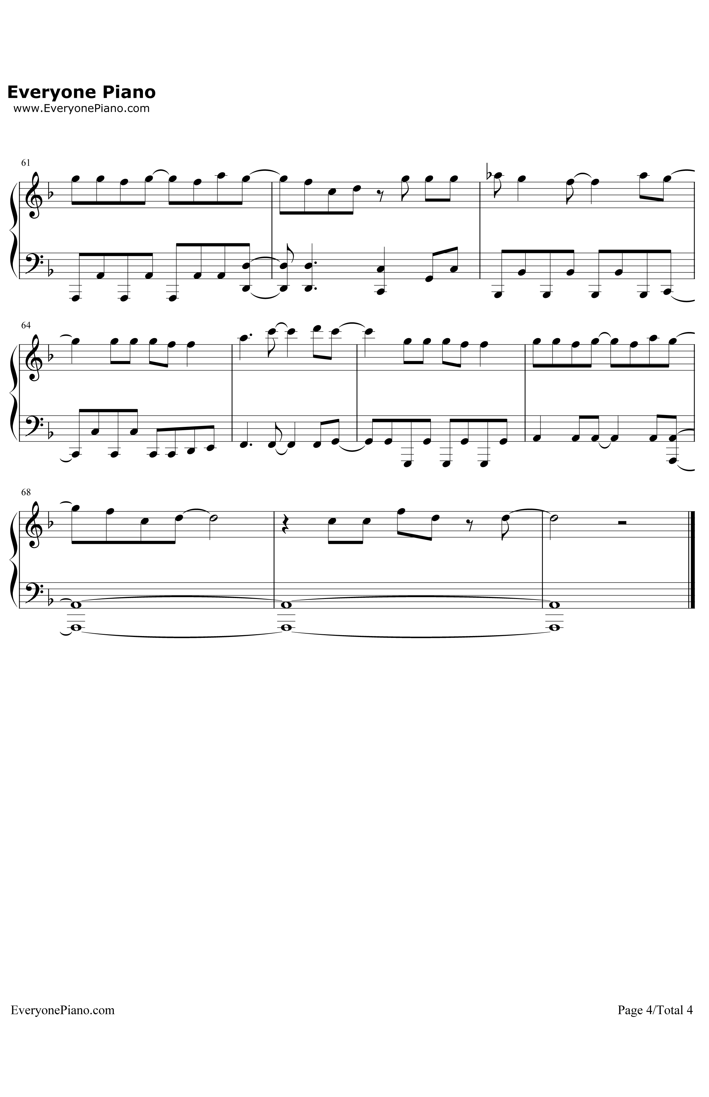 ForaBetterDay钢琴谱-Avicii4