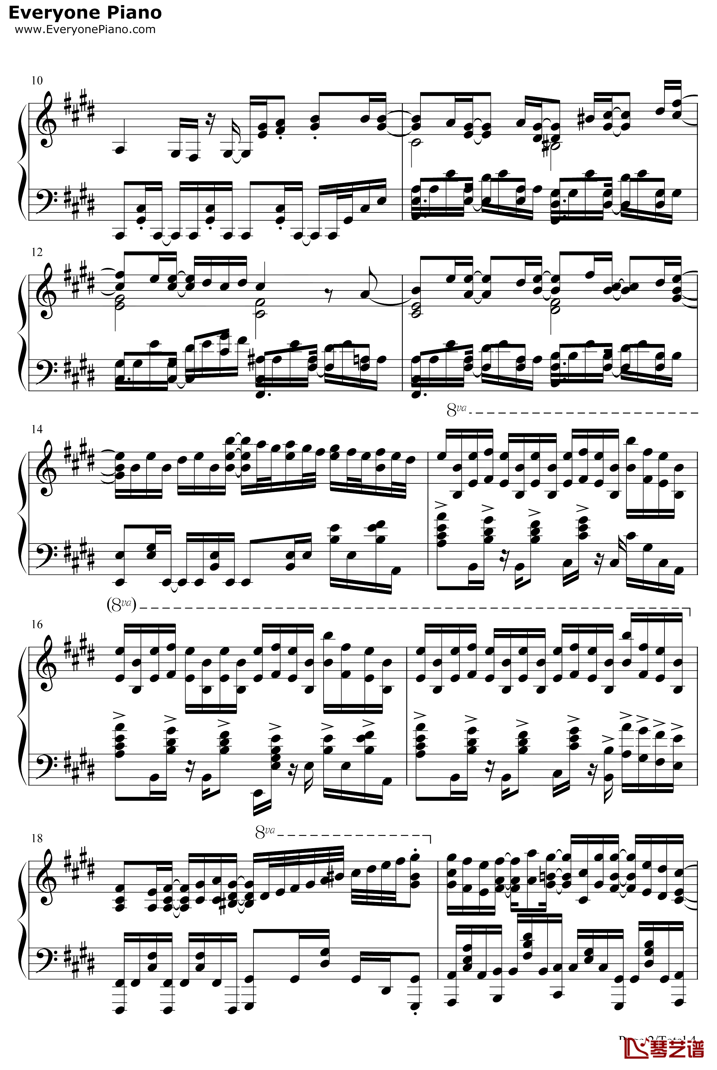 キヅアト钢琴谱-センチミリメンタル-GIVENOP2
